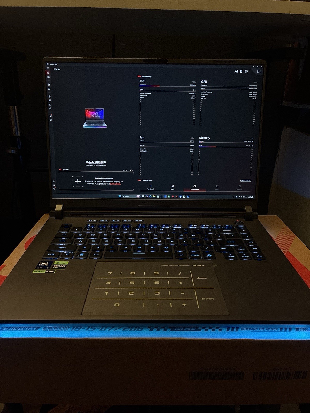 ASUS ROG Strix G16 Gaming Lap. – RTX 5070 Ti | Core Ultra 9 | 32GB RAM | 2TB SSD