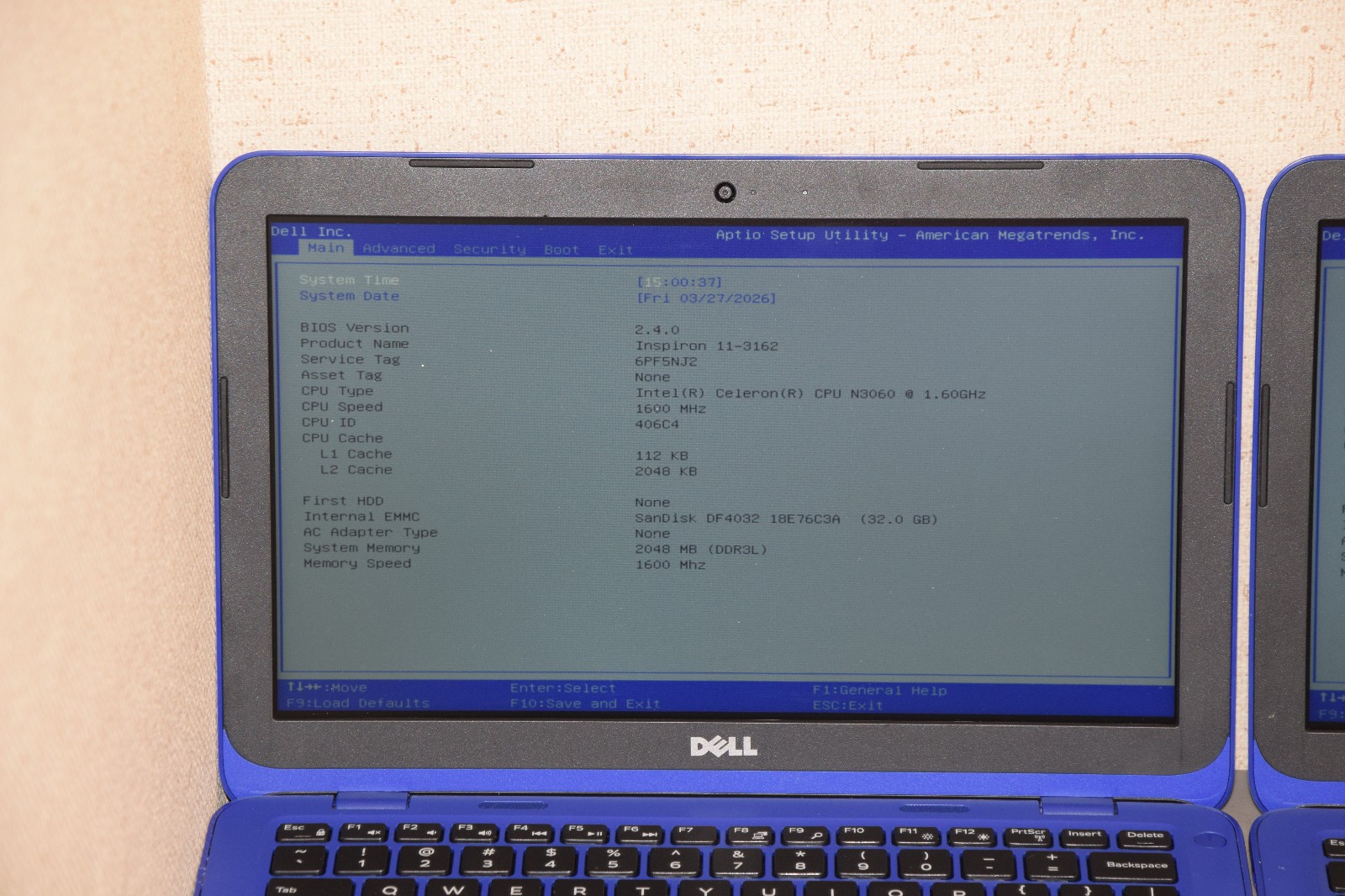 PARTS REPAIR Lot 4 Dell Inspiron 11-3162 11.6″ Celeron N3060 2GB DDR3L 32GB eMMC
