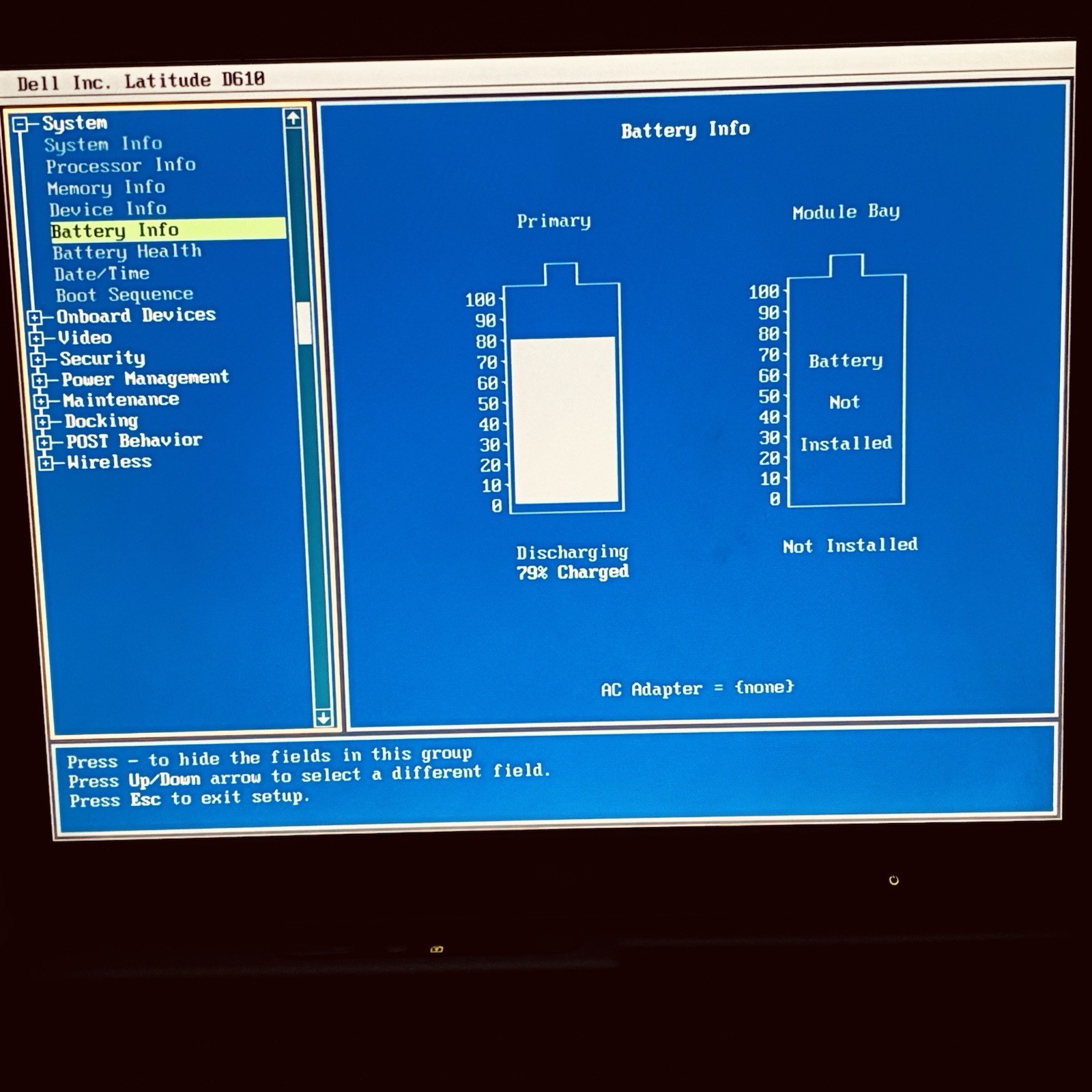 Vintage 14” Dell D610 Win2000 Pro 1GB 40GB DVD-RW 1400p Good Batt OEM AC Grade A