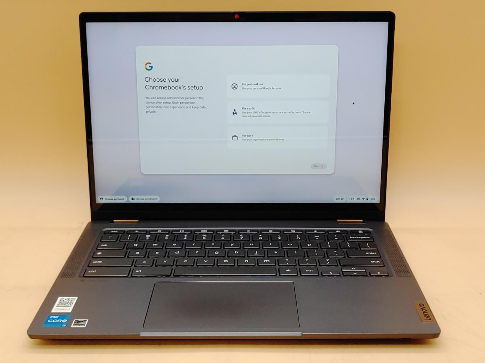 Lenovo Flex 5i Chomebook 14″ Touch i3-1215U 8GB 256GB ChromeOS *NO A/C* *READ*