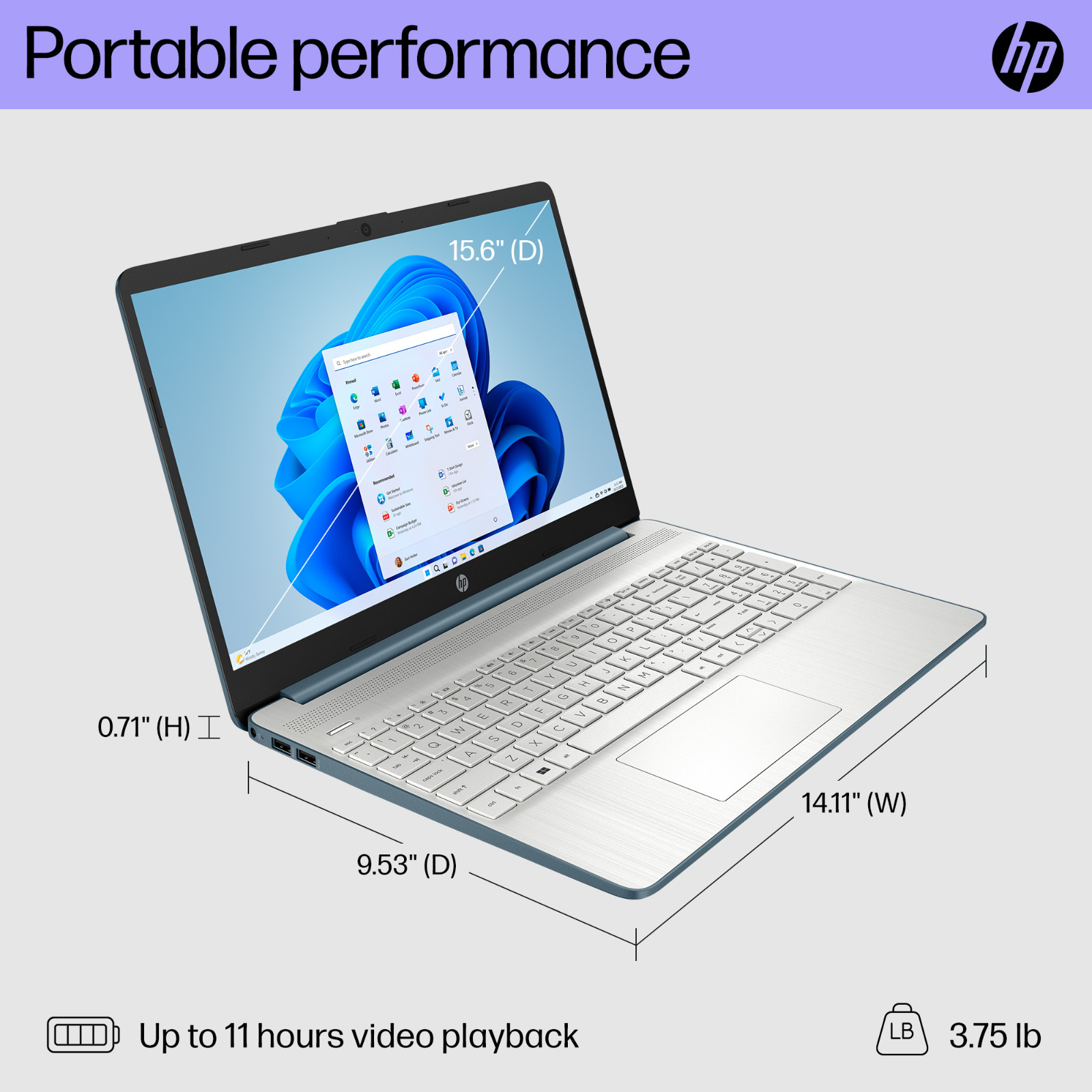 NEW HP Laptop Computer 15.6″ Intel i3, Up to 32GB RAM & 1TB SSD Office 2024 Pro