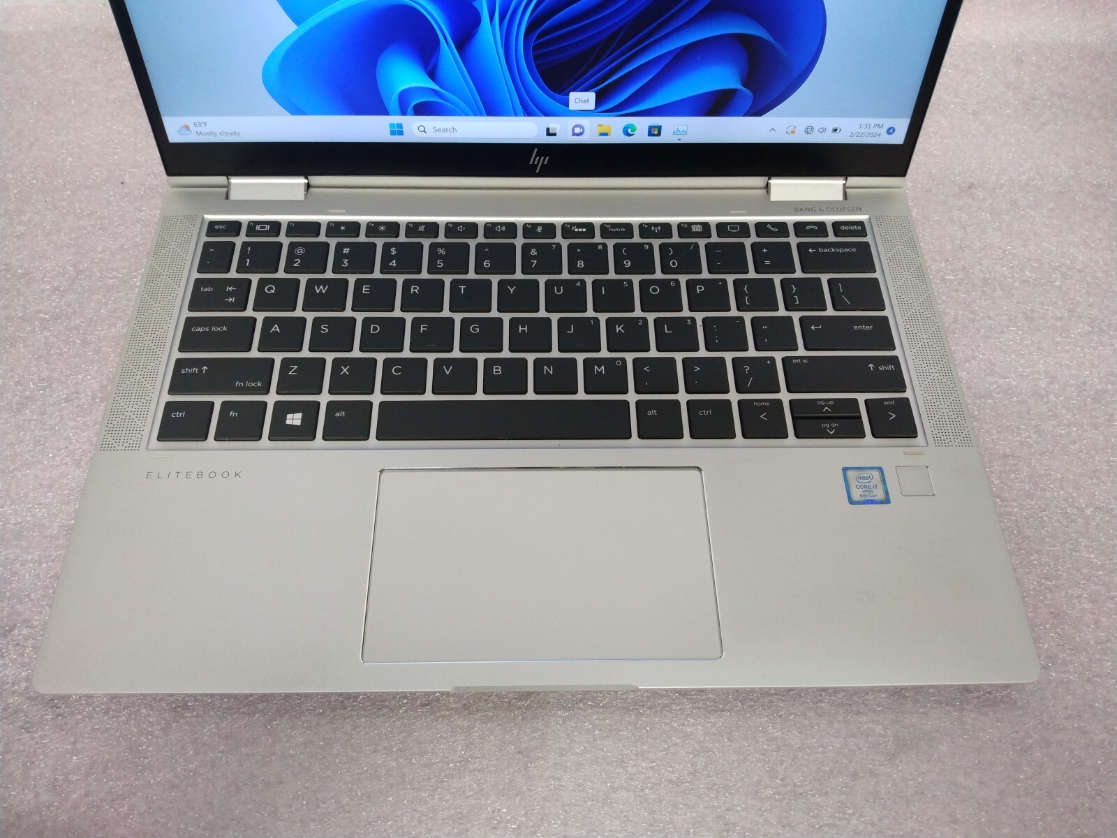 HP EliteBook x360 1030 G4 13.3″ TOUCH Intel i7-8665U 1.9GHz 16GB 256GB SSD Win11