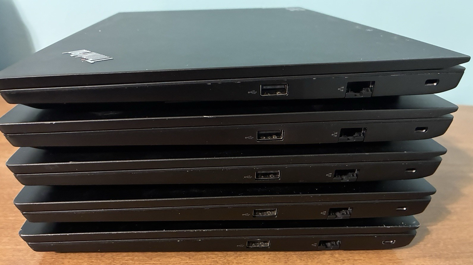 Lenovo 2021 ThinkPad E14 Gen 2 Laptops For Parts Repair No RAM SSD AC Lot of 5
