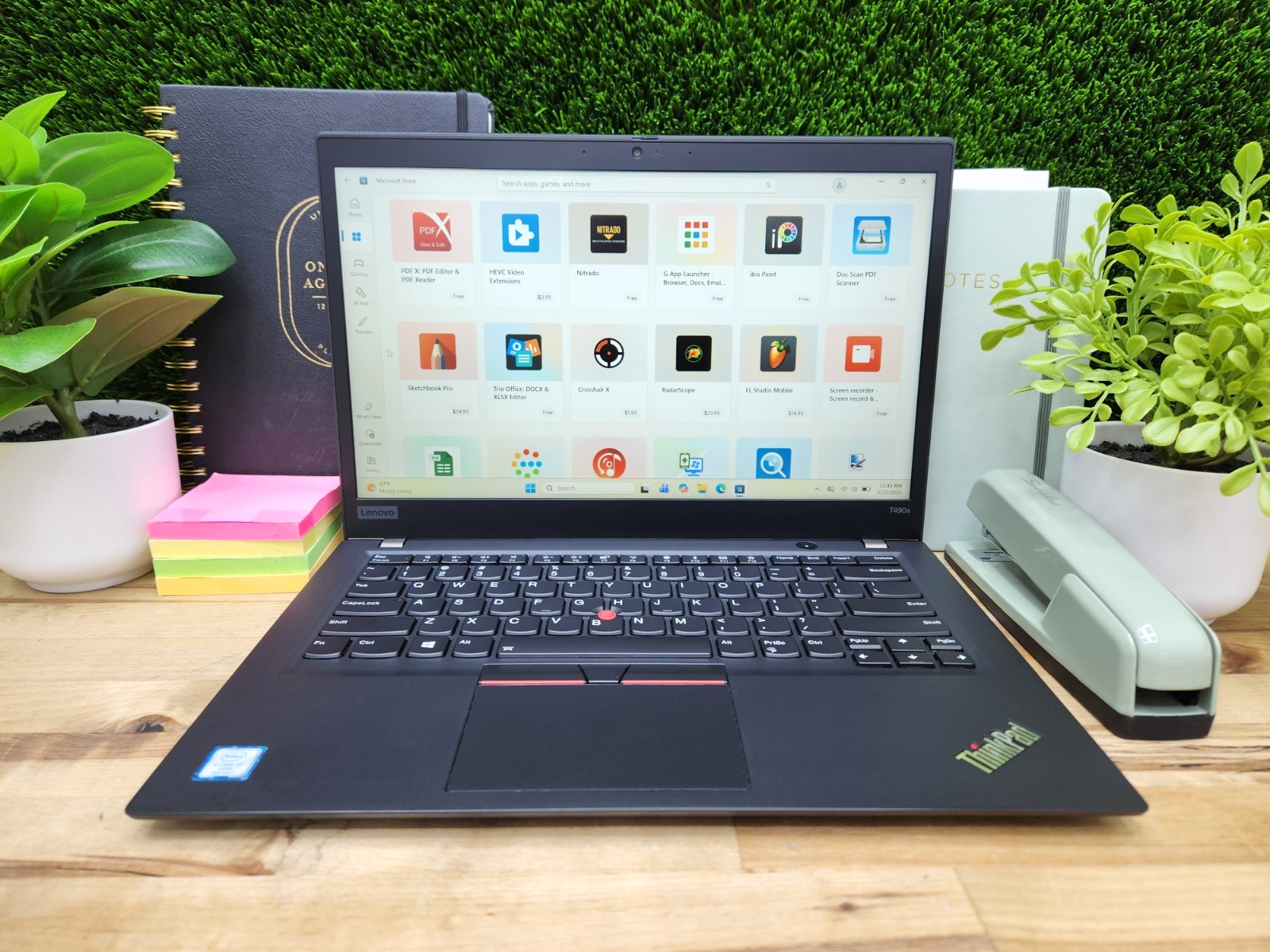 Lenovo ThinkPad T490s FHD Touchscreen i7-8665U 16GB 256GB SSD Windows 11 Pro ~