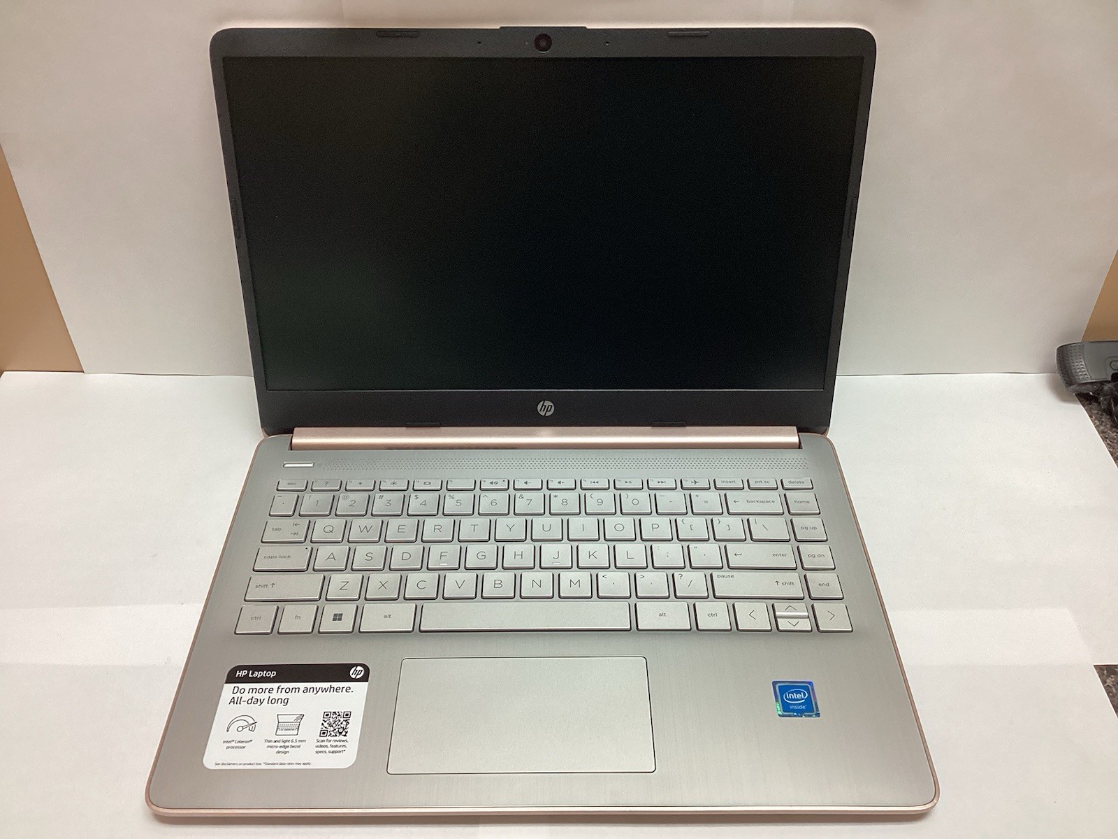 HP Laptop 14-DQ0762DX 14″ Intel Celeron N4120 128GB – Rose Gold