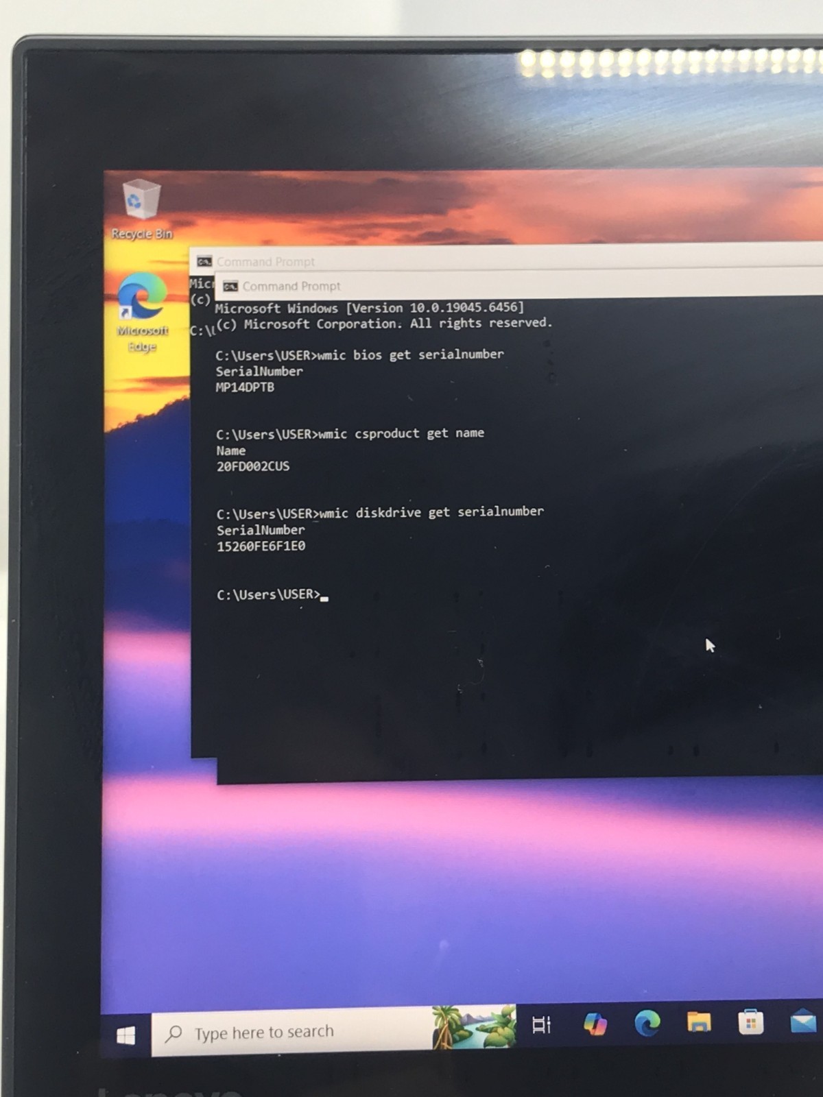 LENOVO THINKPAD YOGA 260(20FD) i7-6500U@2.5GHz 8GB RAM 256GB SSD W10P TOUCH W/AC