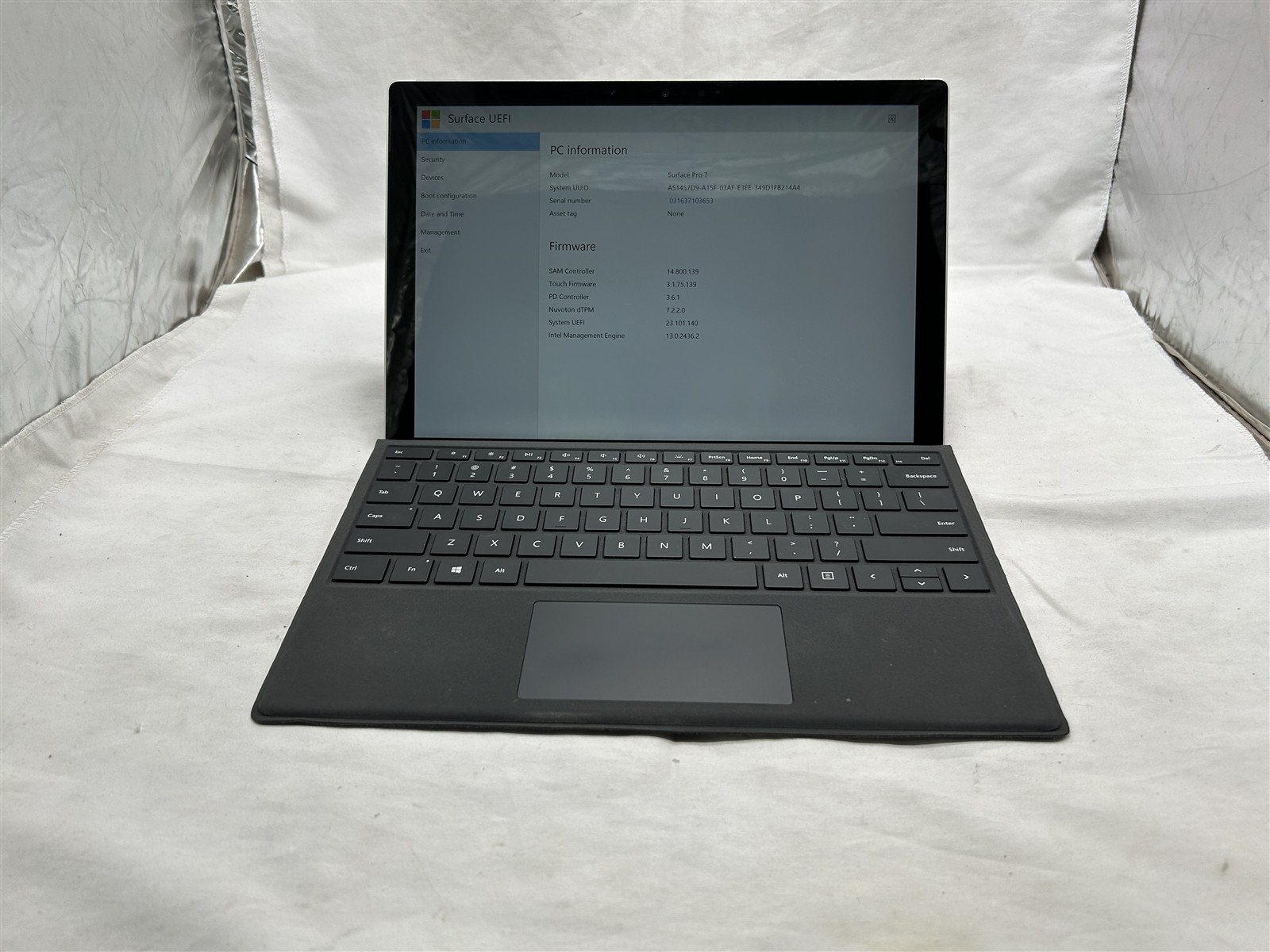 Microsoft Surface Pro 7 Laptop Intel i5-1035G4 8GB RAM No OS No SSD