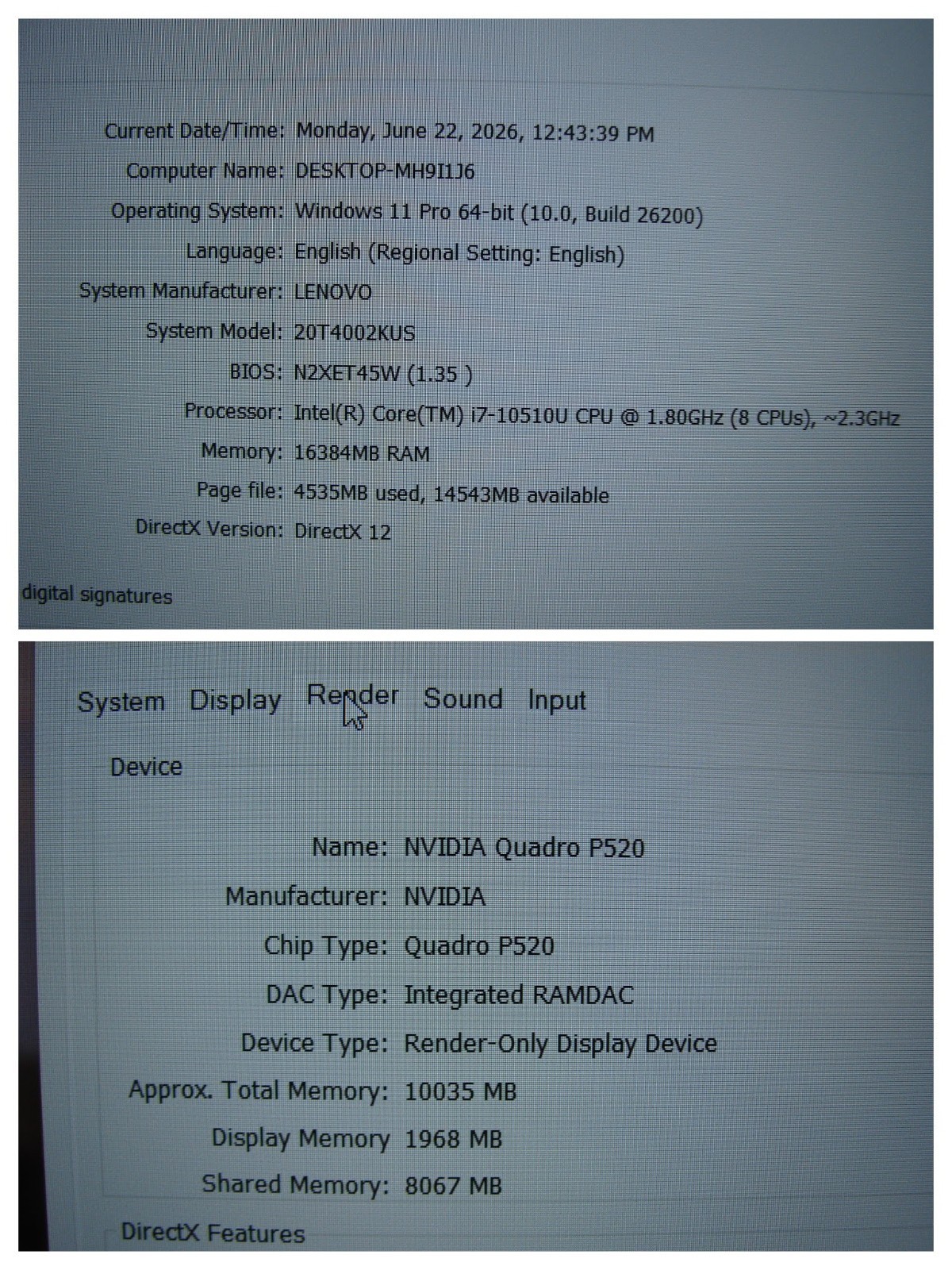 Lenovo ThinkPad P15s Gen 1 15.6″ FHD TOUCH i7-10510U 1.8GHz 16GB 512GB P520 W11P