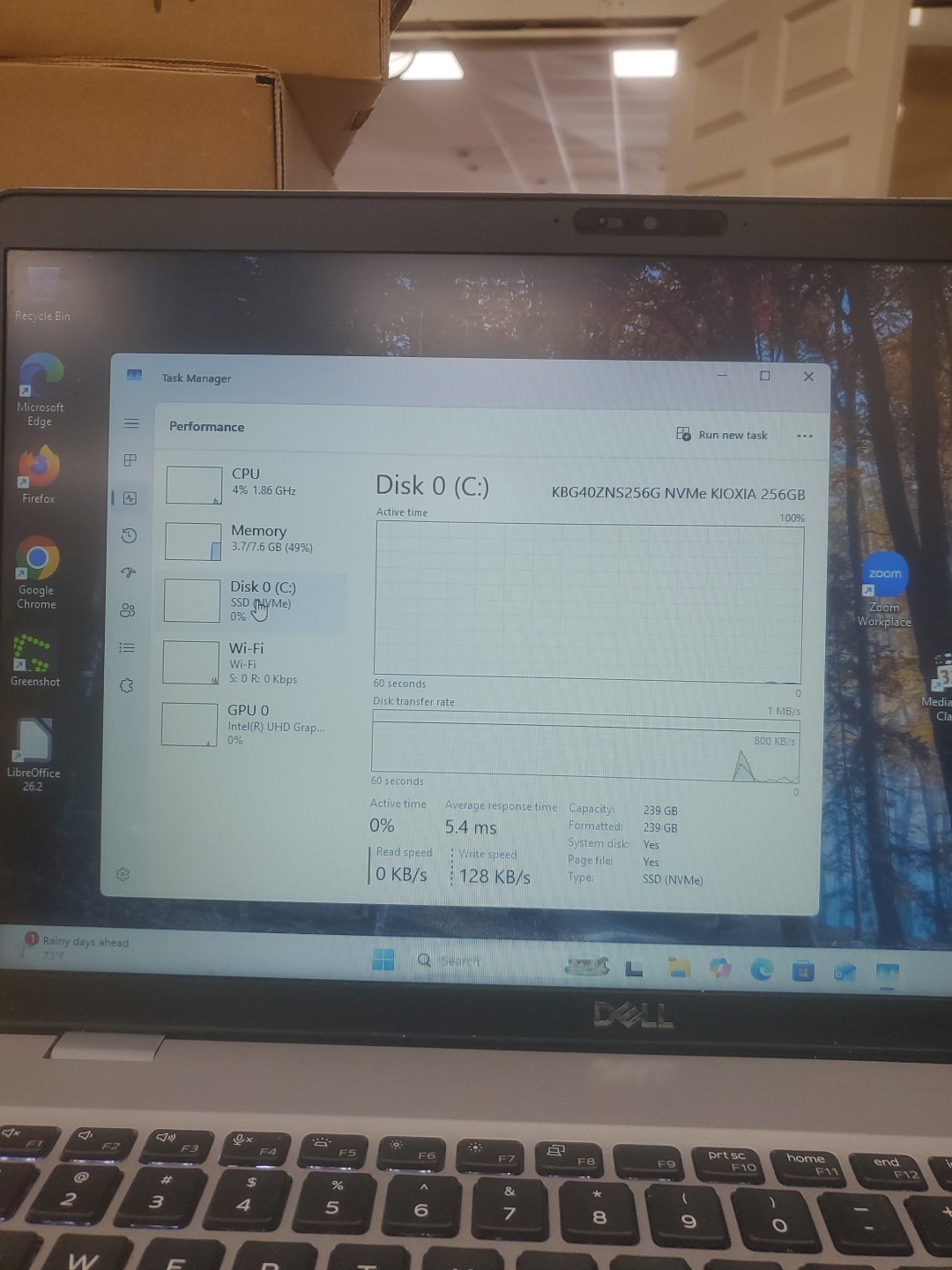 Dell Precision 3550 Laptop – i5-10310U 8GB 256GB SSD 15.6″ 051426-7