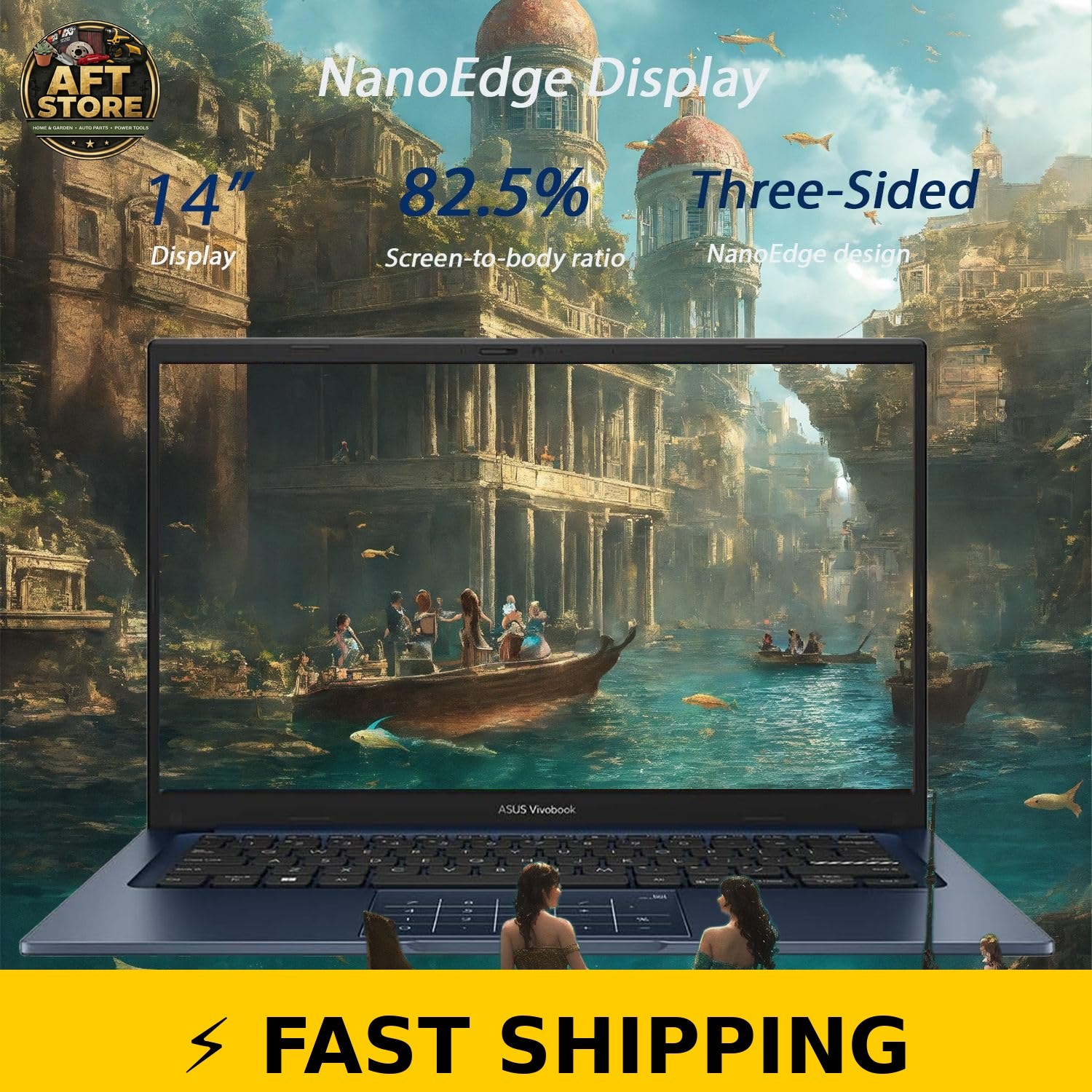 WOWPC ASUS VivoBook 14″ FHD Laptop | Intel Core i3 | 16GB RAM | 512GB SSD