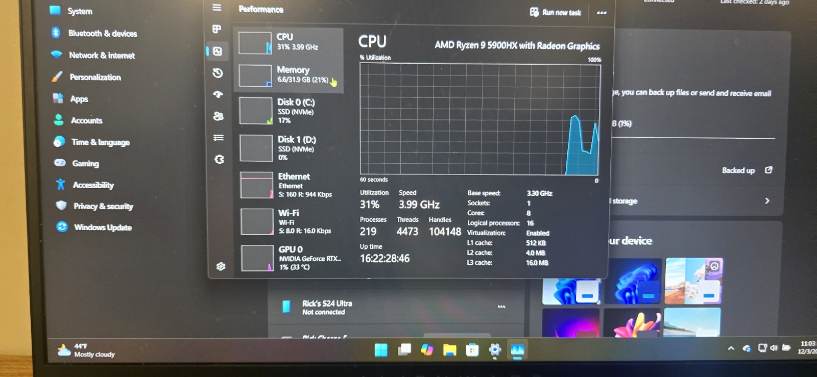 Alienware M15 R5 – R9 5900HX / RTX 3070/360Hz 1080P/32GB/3TB Gaming Laptop