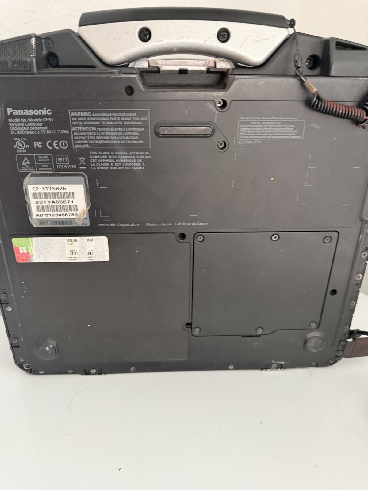 Panasonic Toughbook CF-31 Rugged Laptop Windows 10 13.3″ Red Black Silver