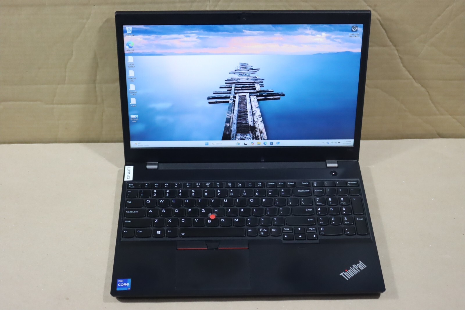 Lenovo ThinkPad T15p Gen 2 i7-11800H 2.3GHz 16GB 1 TB SSD NVIDIA GeForce GTX