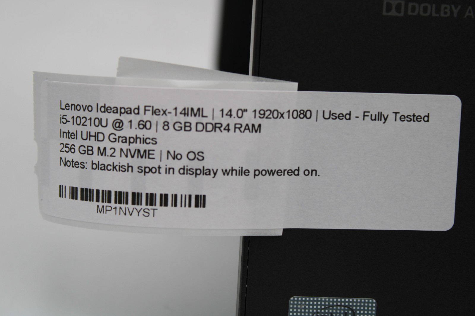 Lenovo IdeaPad Flex 14IML 2in1 Touch _ i5-10210U _ 8GB / 256GB _ No OS *READ