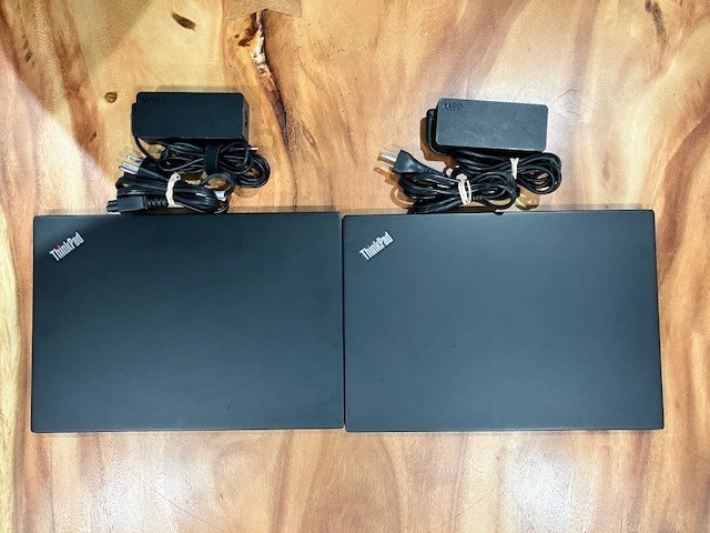 (LOT of 2) Lenovo ThinkPad X390 i5-8365U 16GB 512GB NVMe Windows 11 Pro
