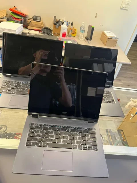 Lot of 3 Acer TravelMate Spin P4 14″ Touchscreen Laptops – Intel Core i5 11th Ge