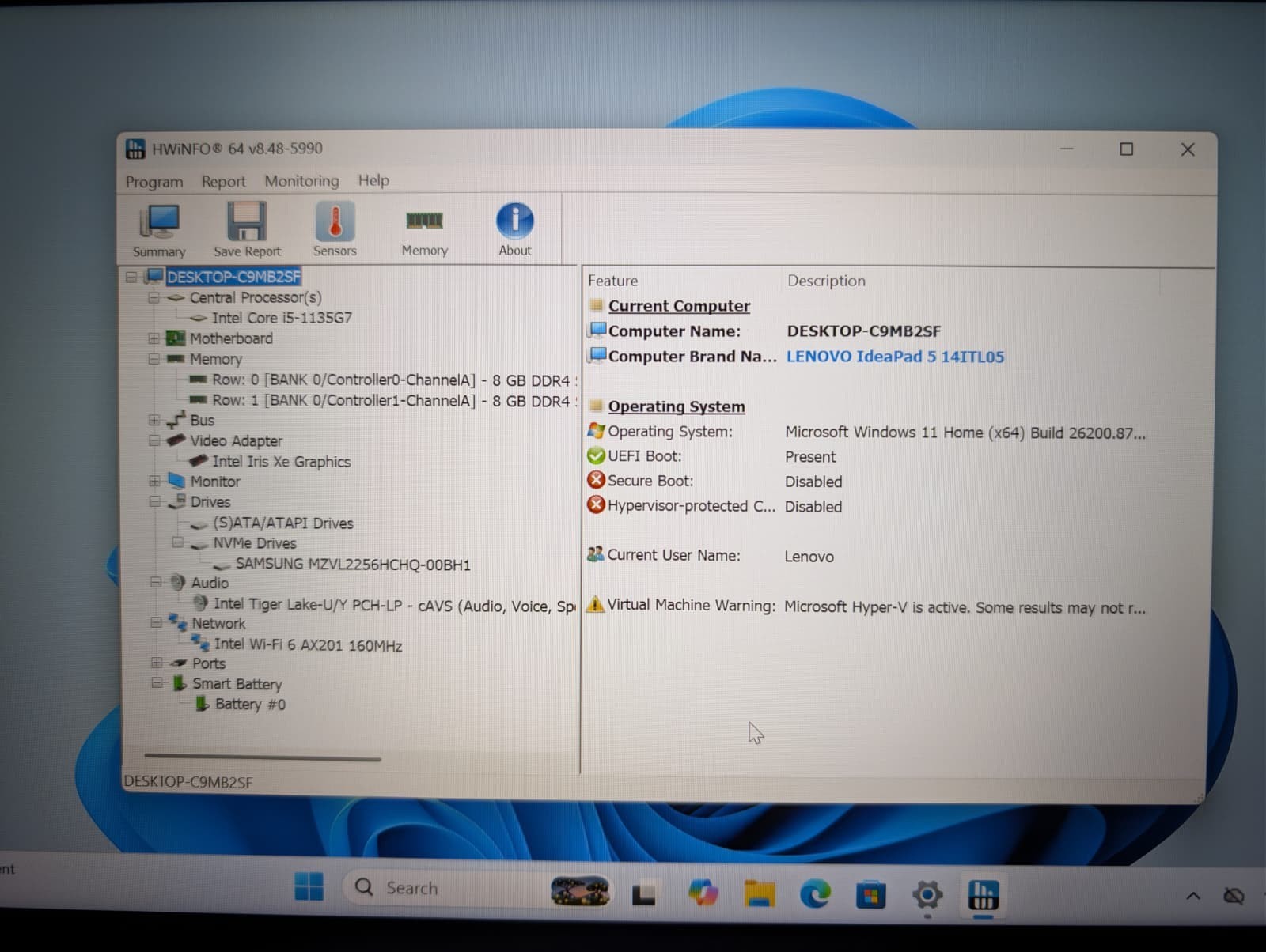 Lenovo IdeaPad 5 14ITL05 | i5 11th Gen 16GB RAM 256GB NVMe SSD | FHD Backlit