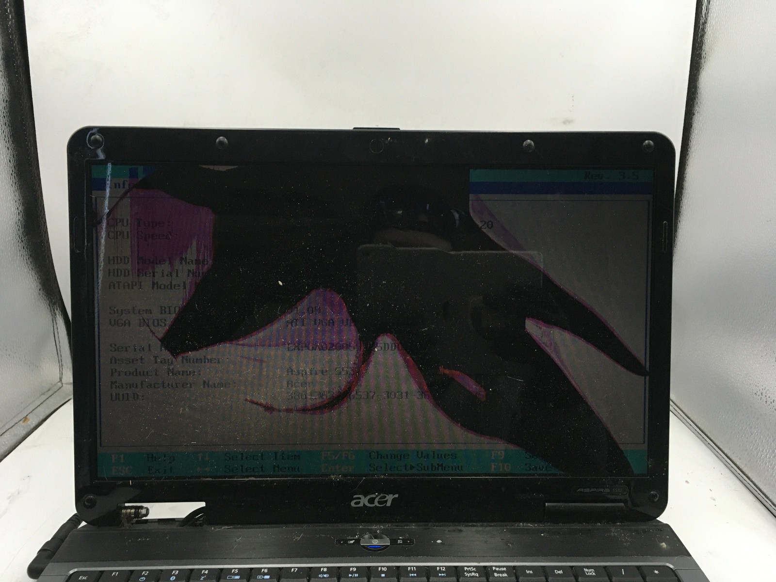 ACER ASPIRE 5532 – FOR PARTS/BROKEN LCD – AMD ATHLON 64 – 3GB RAM -READ DESC- BB