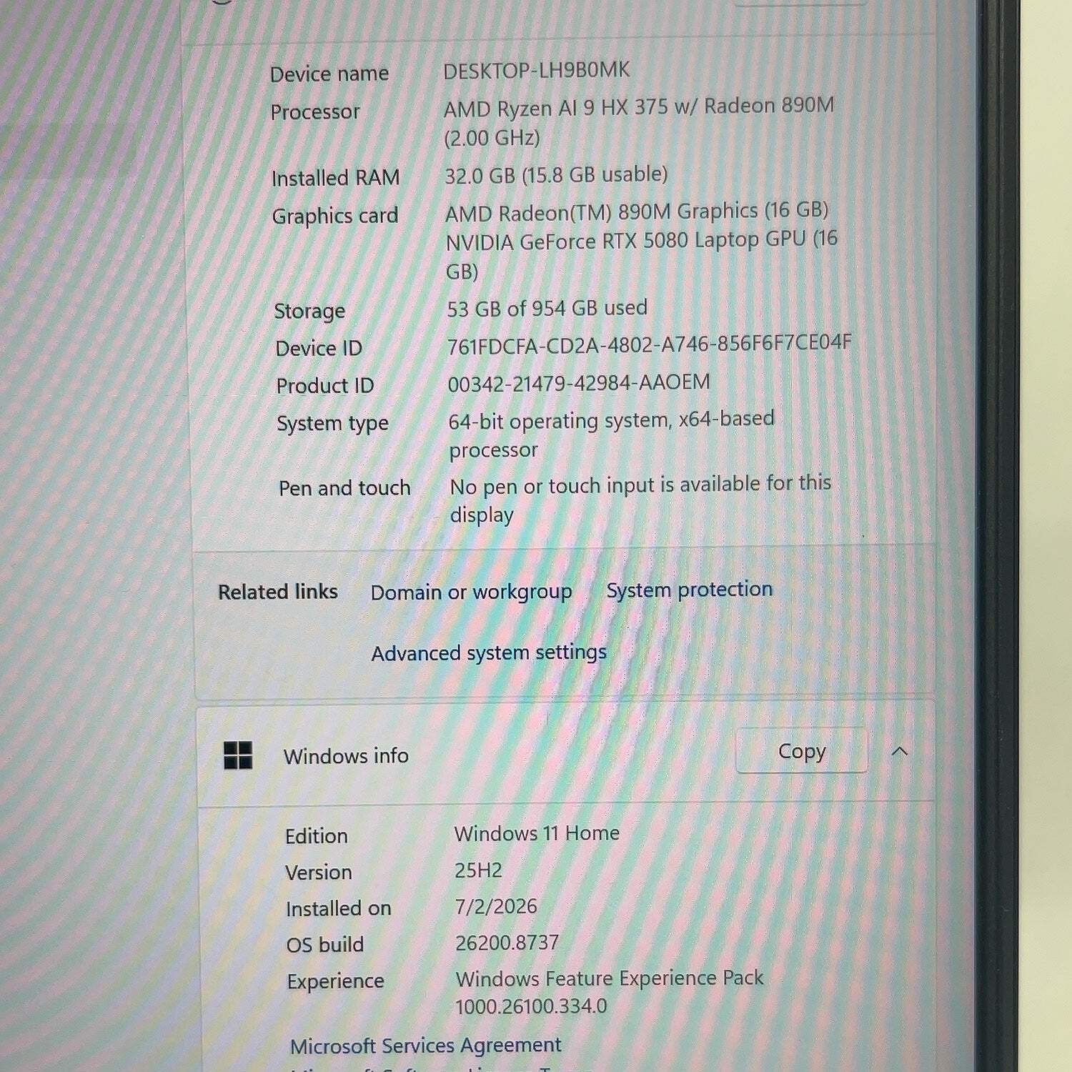 HP MAX 16-AK0XXX 16″ Ryzen AI 9 HX 375 2.0GHz 32GB RAM 1TB SSD GeForce RTX 5080
