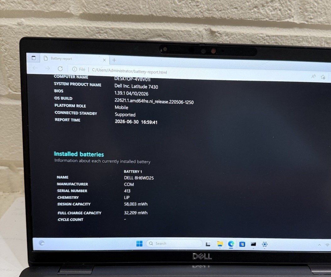 Dell Latitude 7430 14″ i7-1265u 32GB 512GB SSD, Good Battery, Win11 Pro