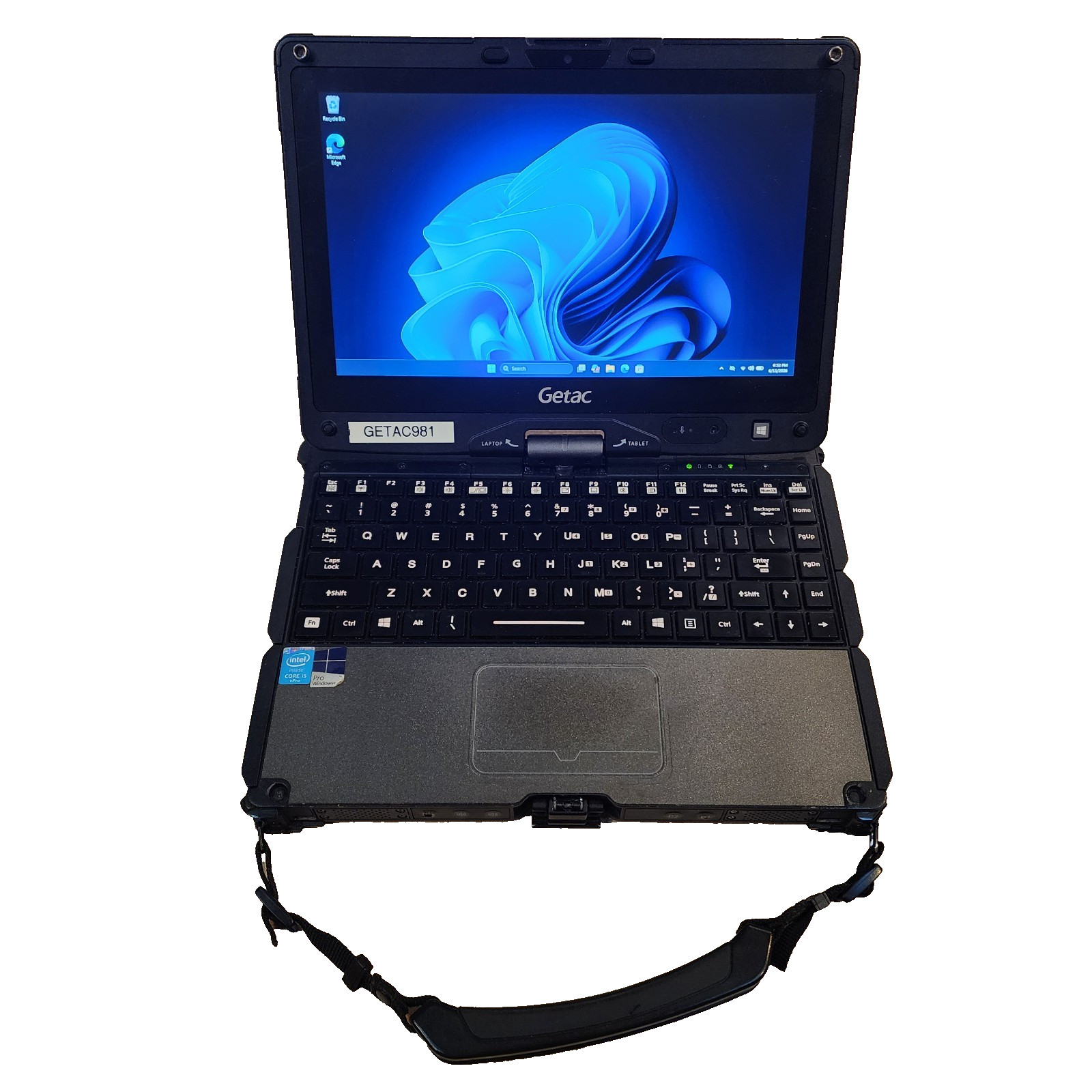 2-in-1 Getac V110 11.6″ Touch Tablet PC i5-4300U 128GB SSD 16GB RAM Toughbook