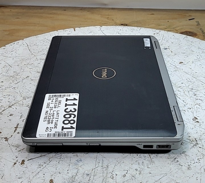 DELL LATITUDE E6330 Laptop Intel I5-3320M 4GB SEE NOTES