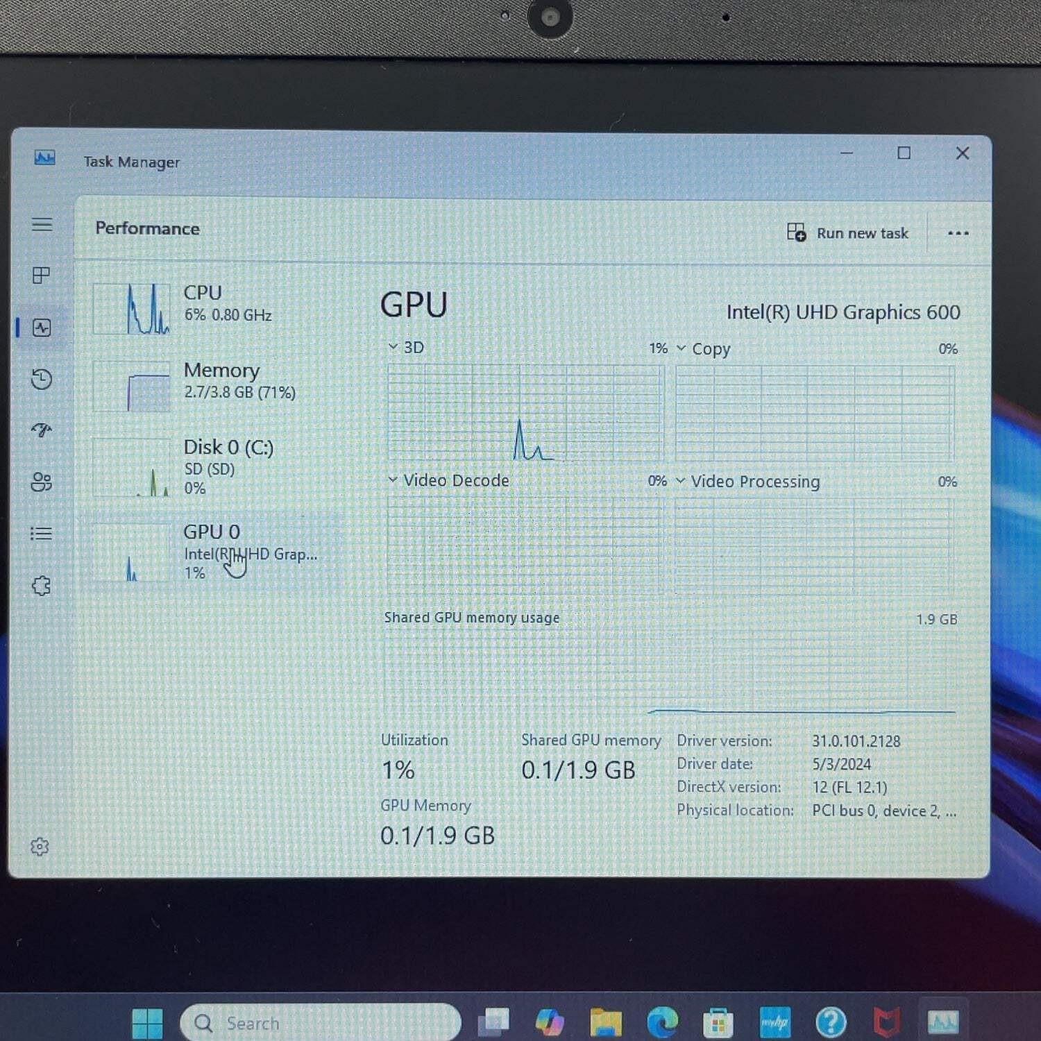Broken HP Stream 14-CF2111WM 14″ N4120 1.1GHz 4GB RAM 64GB SSD Frame Chipped
