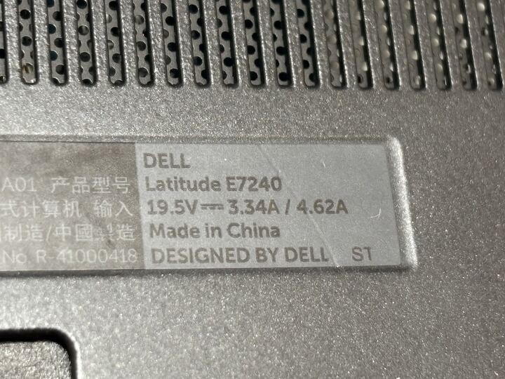 12.5″ Dell Latitude E7240 Laptop Intel i7-4600u NO RAM BAD LCD Excellent Battery