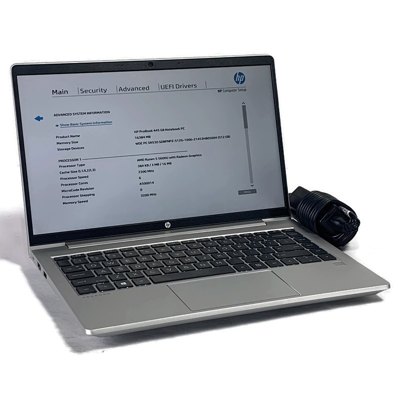 HP ProBook 445 G8 14″ Laptop Ryzen 5 5600U 2.3GHz 16GB 512GB NVMe SSD – Win11