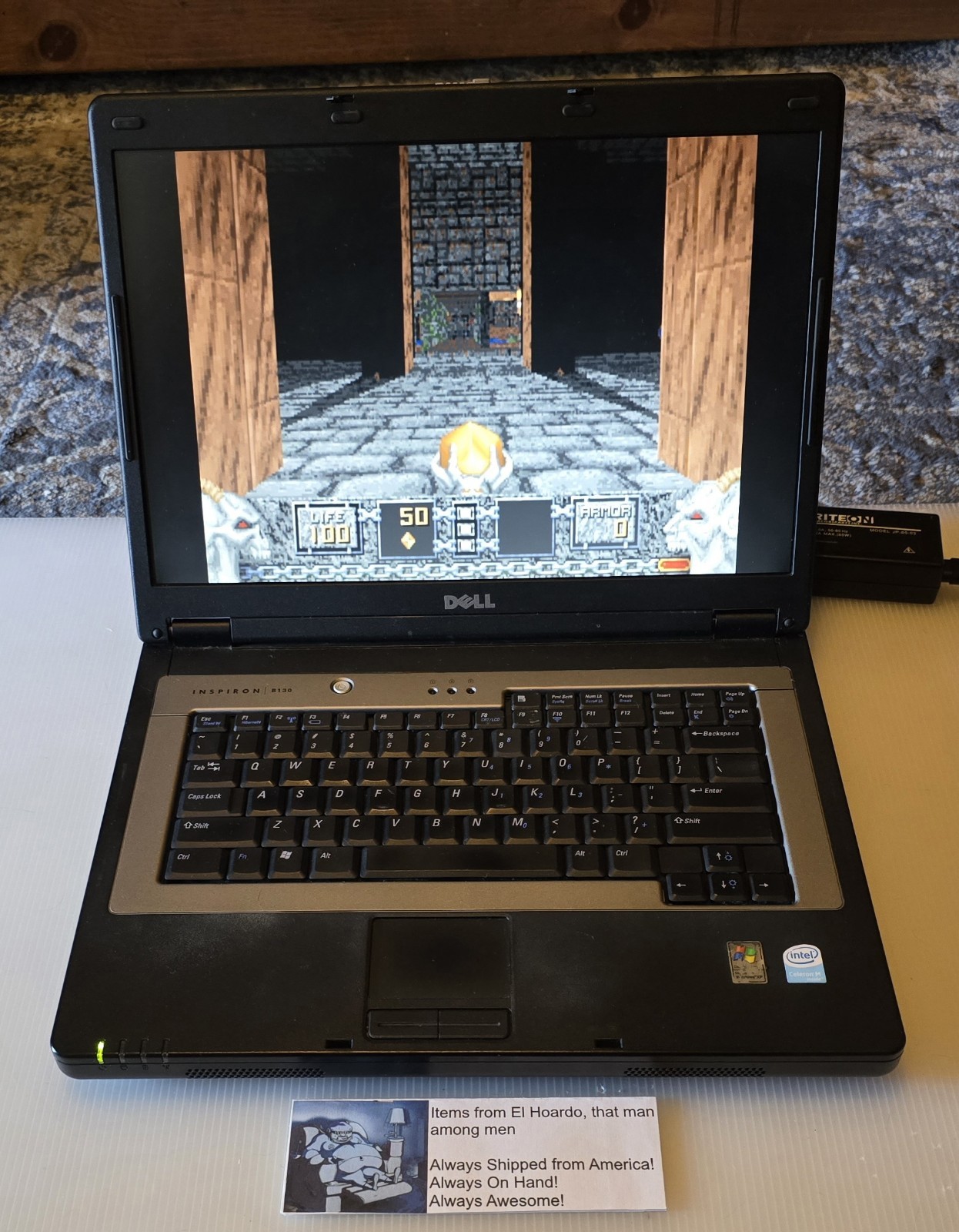 Dell Inspiron B130 Laptop 1GB Ram 40GB HDD 1.50 Ghz Celeron M Windows XP DVD