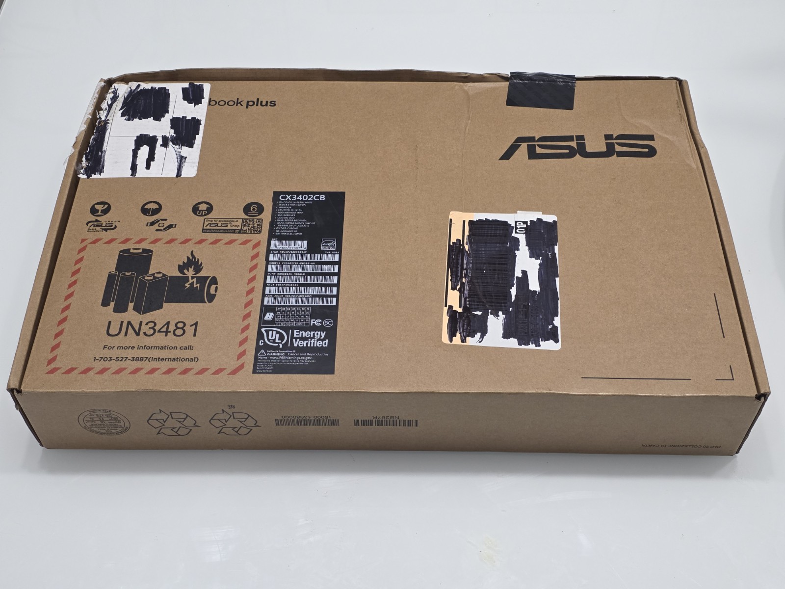 ASUS Chromebook Plus CX3402 14″ FHD Touch i3-1215U 8GB RAM 128GB SSD WHITE