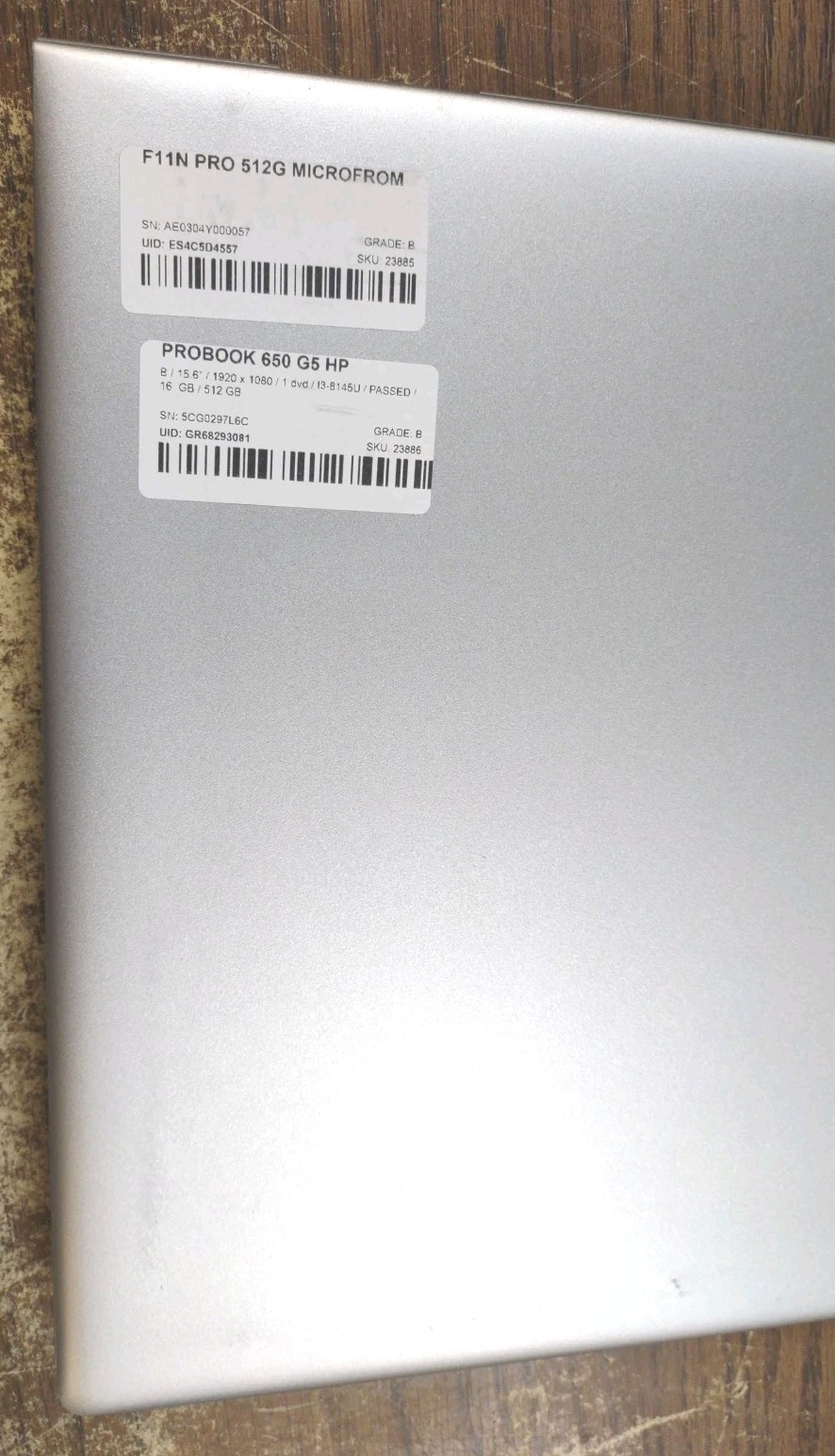 HP Probook 650 G5 Laptop W/ Intel i3-8145U 2.10GHz, 16GB, 512GB.