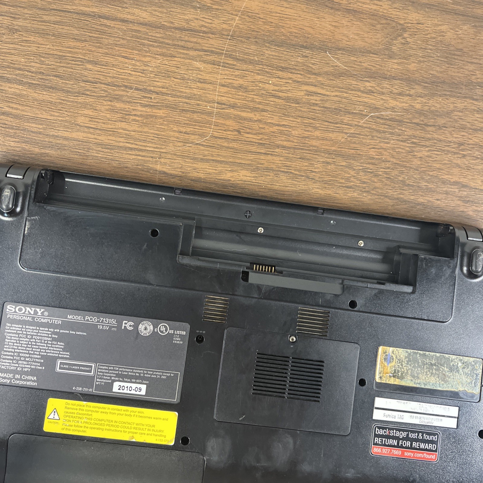 Sony Vaio PCG-71315L 15″ Laptop i3 M370, 4GB RAM 512GB HDD, ⚠️ FOR PARTS READ