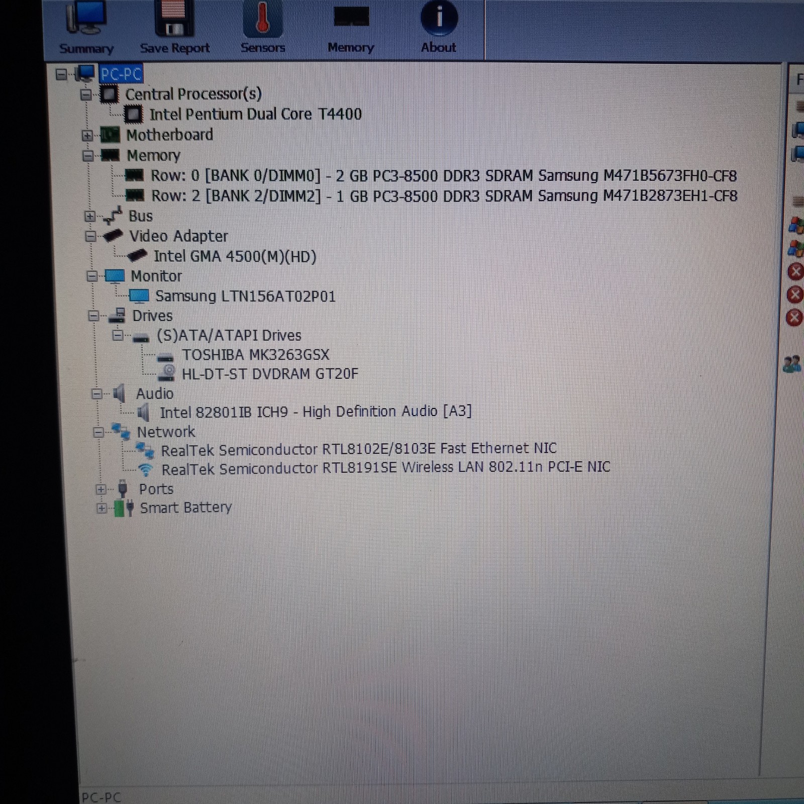 Toshiba Satellite L505-ES5018 Pentium Dual Core T4400 2.20GHz Laptop