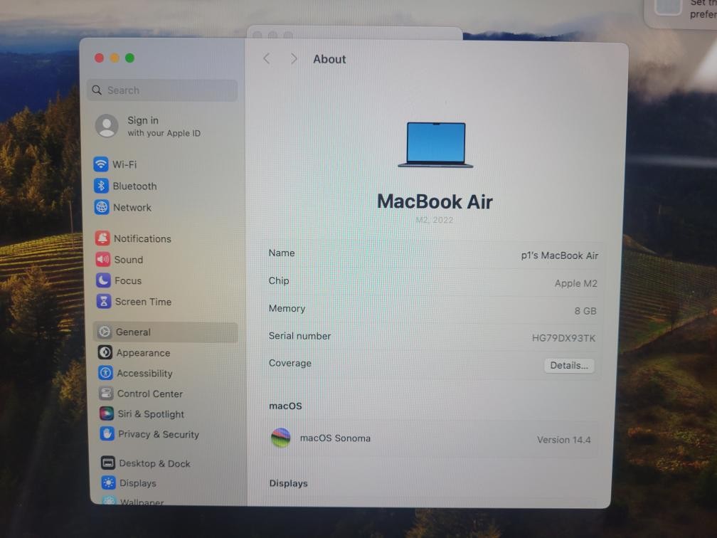 APPLE MACBOOK AIR A2681 (P04023177)