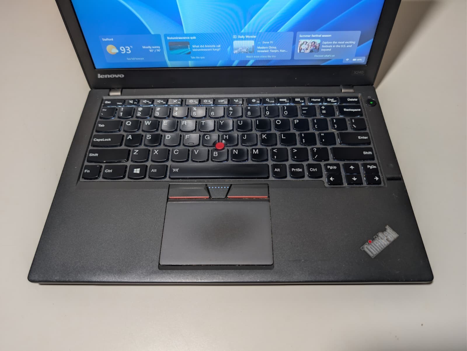 Lenovo ThinkPad X250 | i5 5th Gen 8GB RAM 256GB SSD | Backlit Windows 11 Pro
