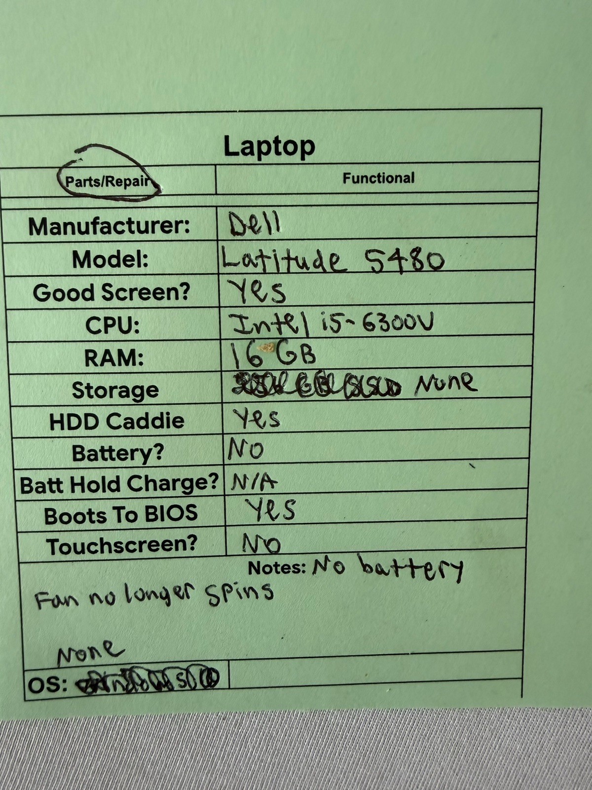 Dell Latitude 5480 Laptop – Good Screen – Intel i5-6300U – RAM 16 GB – Read Des