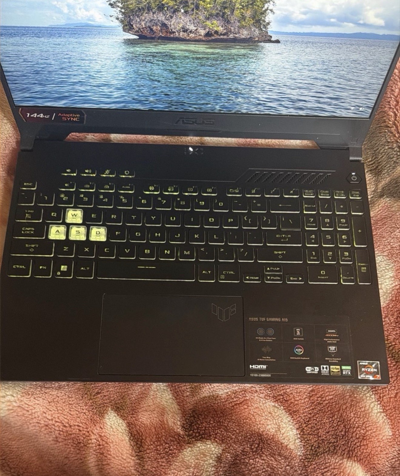 ASUS TUF Gaming A15 Laptop Ryzen 7 RTX 3050 16GB 512GB SSD 15.6″ FHD Black