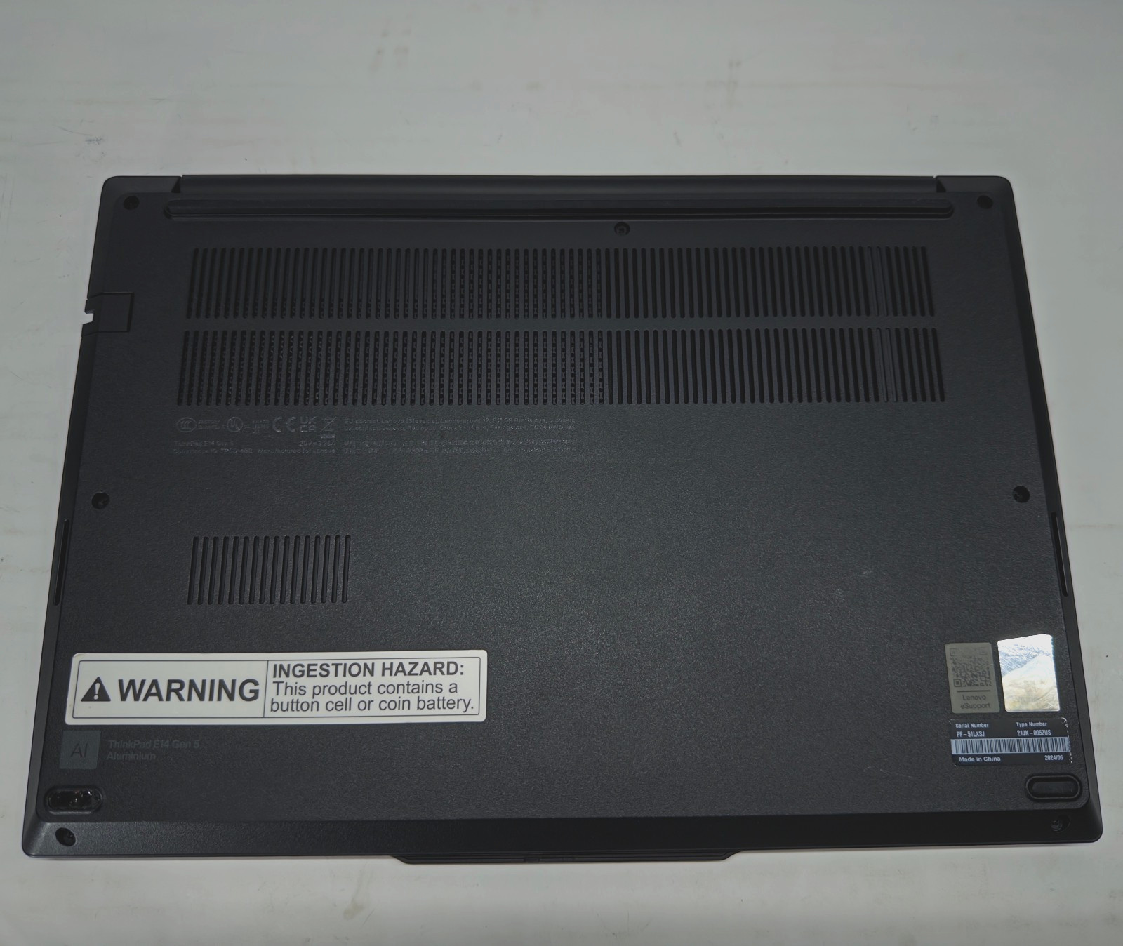 Lenovo ThinkPad E14 Gen 5 Laptop i5-1335U 16GB 512GB SSD Touch W11P READ DESC
