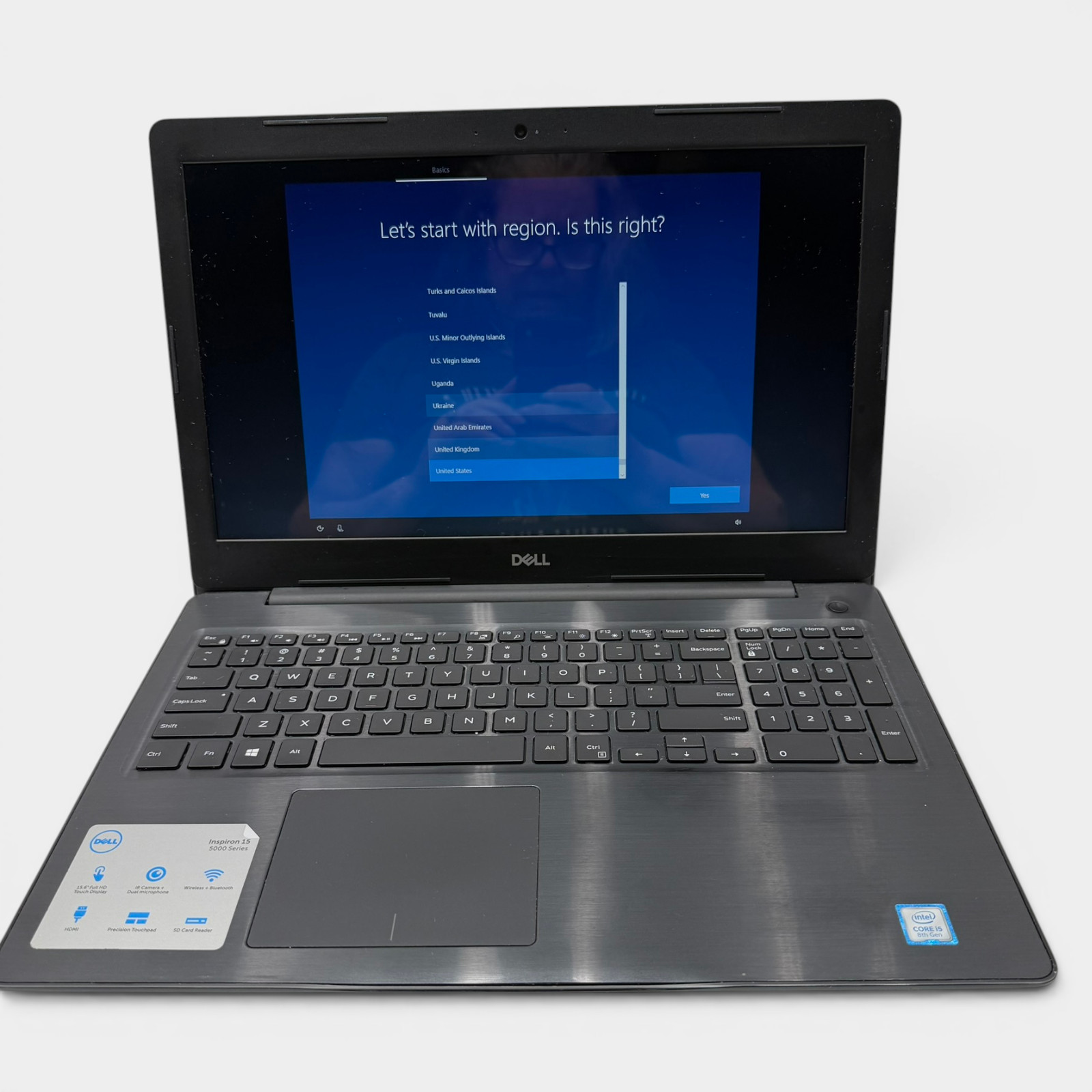 Dell Inspiron 5570 15.6″ Touch i5-8250U 12GB RAM 1TB HDD Win10 + Charger