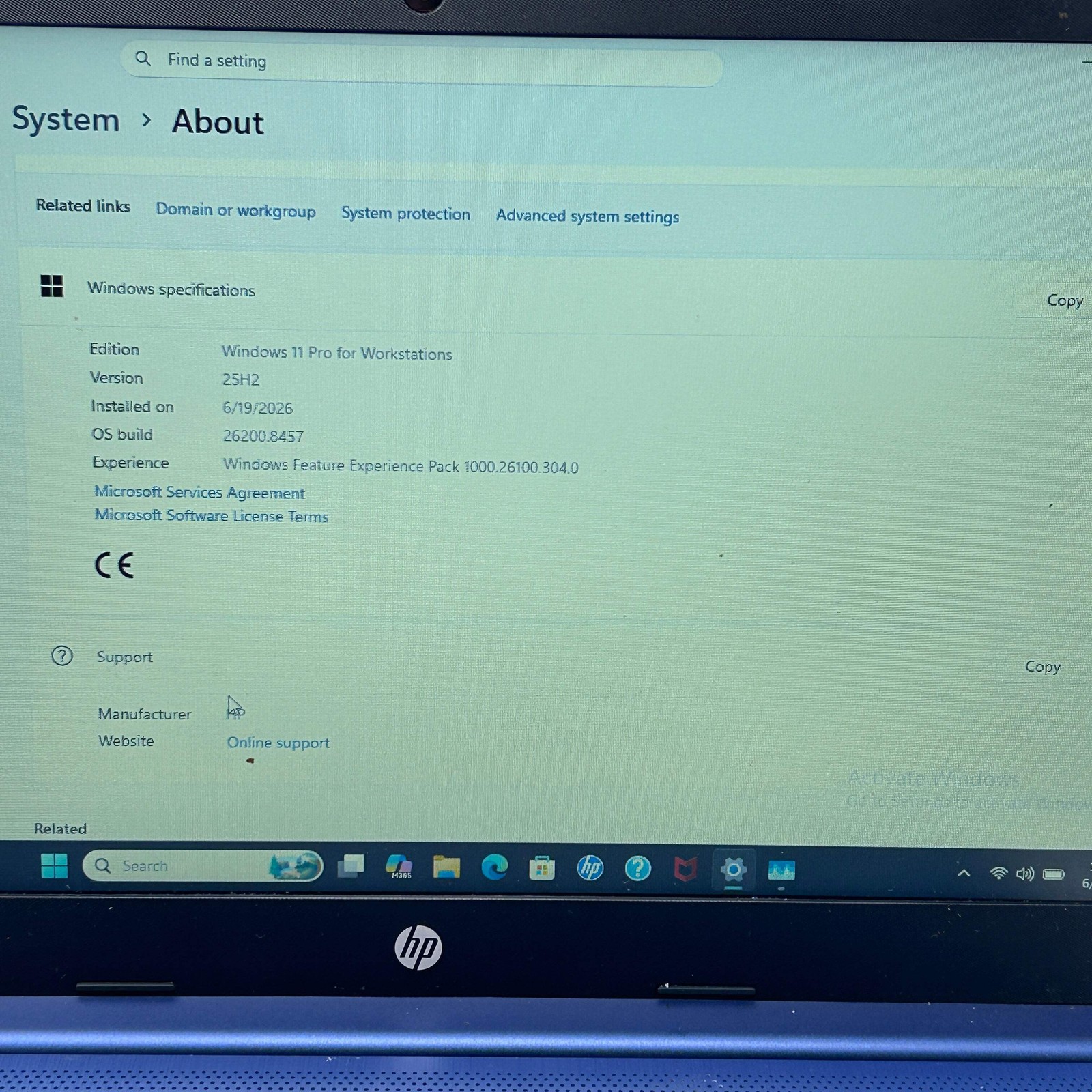 HP Laptop 14-CF2111WM Celeron N4120 1.10Ghz 8GB RAM 64GB SD(SD)