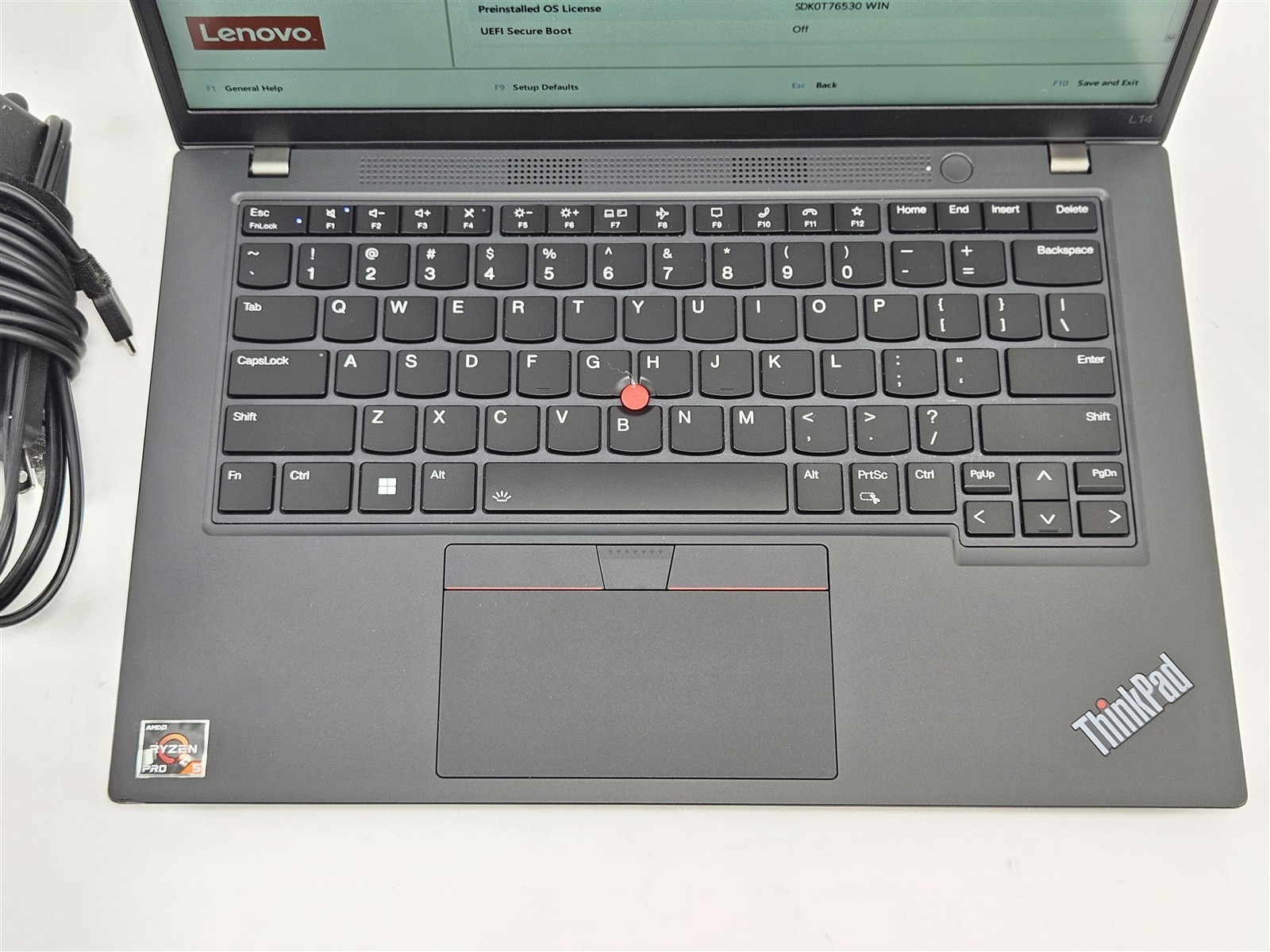 Lenovo ThinkPad L14 Gen 4 AMD 16GB 256GB SSD 14″ Ryzen 5 Pro 7530U Radeon