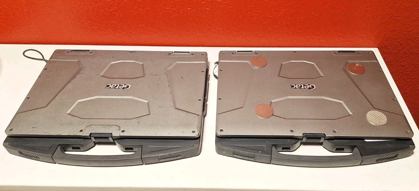 Lot Of 3 GETAC S410 Rugged Toughbook i5-6300U 2.40GHz No Caddy/HD 8GB Read