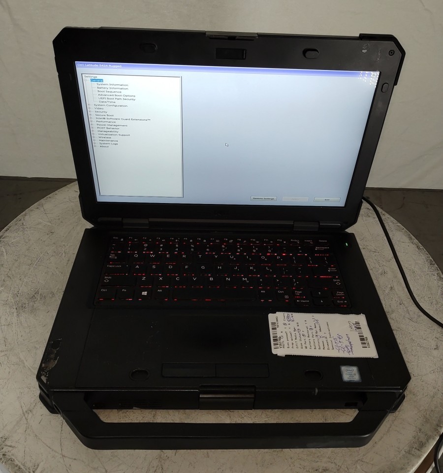 DELL LATITUDE 5424 RUGGED 14″ Laptop I5-8350U 8GB 128GB SEE NOTES