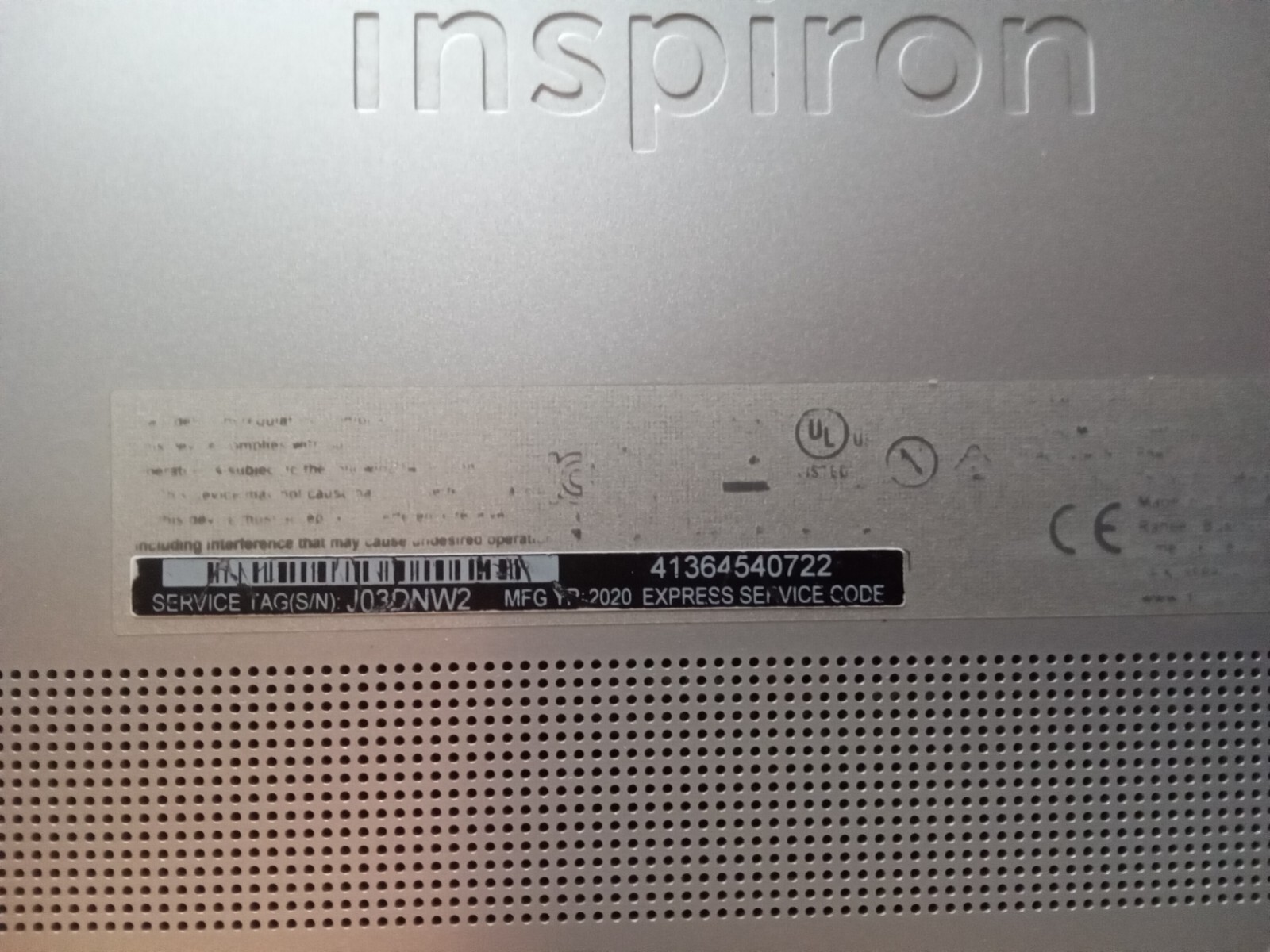 Dell inspiron 7591 2in1 laptop