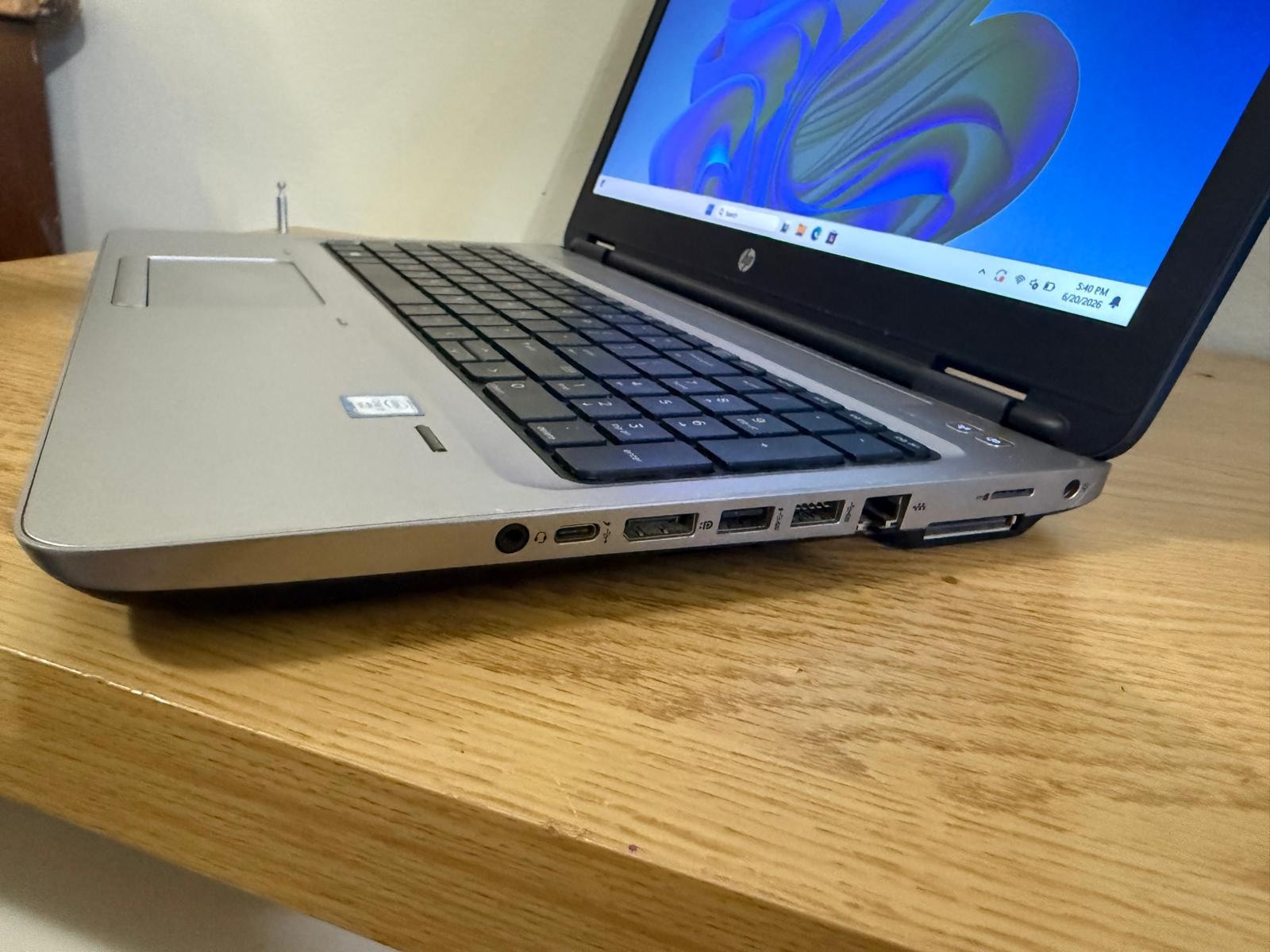 HP ProBook 650 G2, intel core i7-6600U 2.81GHz 8GB RAM 128GB SSD Windows 11 Pro