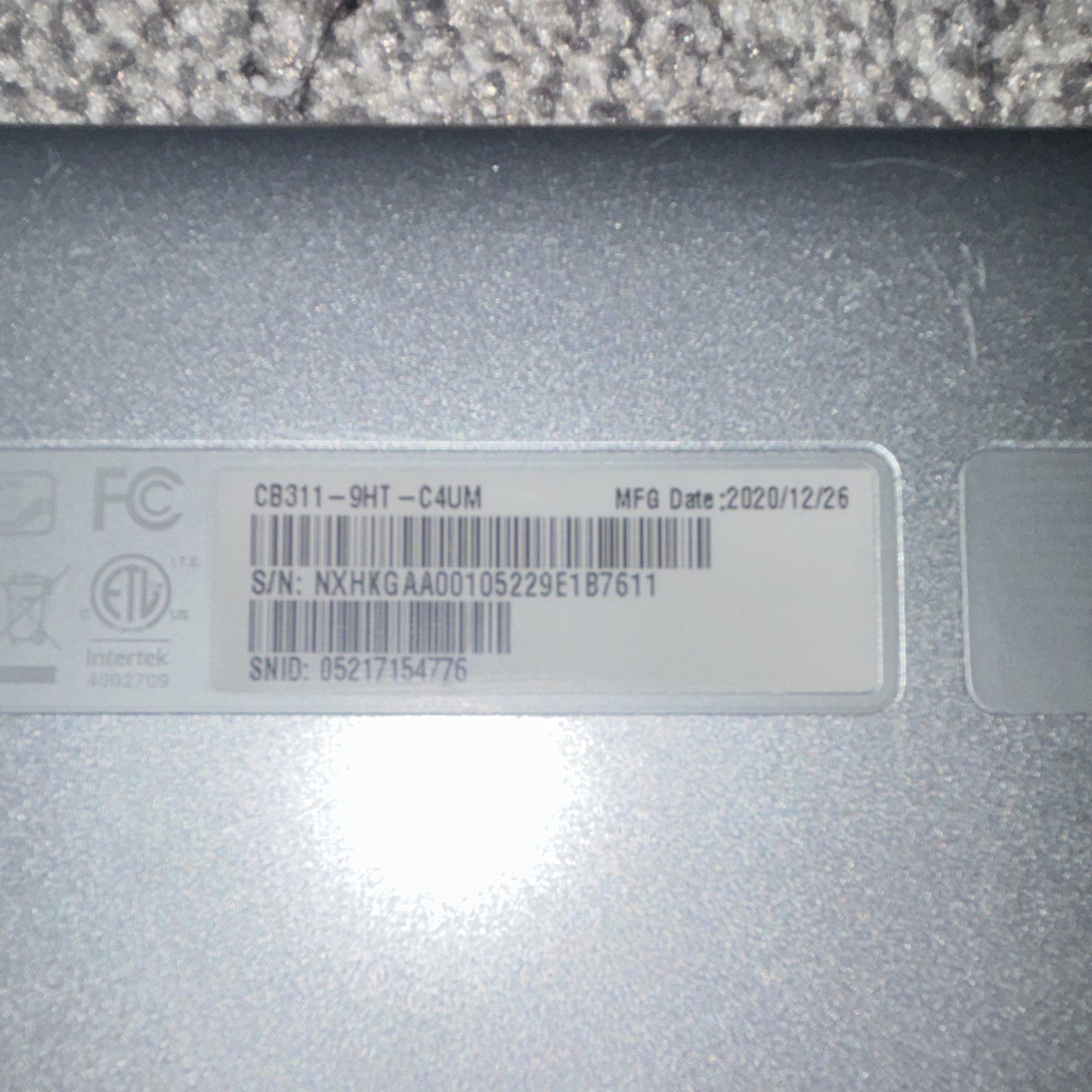 Acer Chromebook CB311-9HT-C4UM 11.6″ 4GB RAM 32GB eMMC Silver Chrome OS