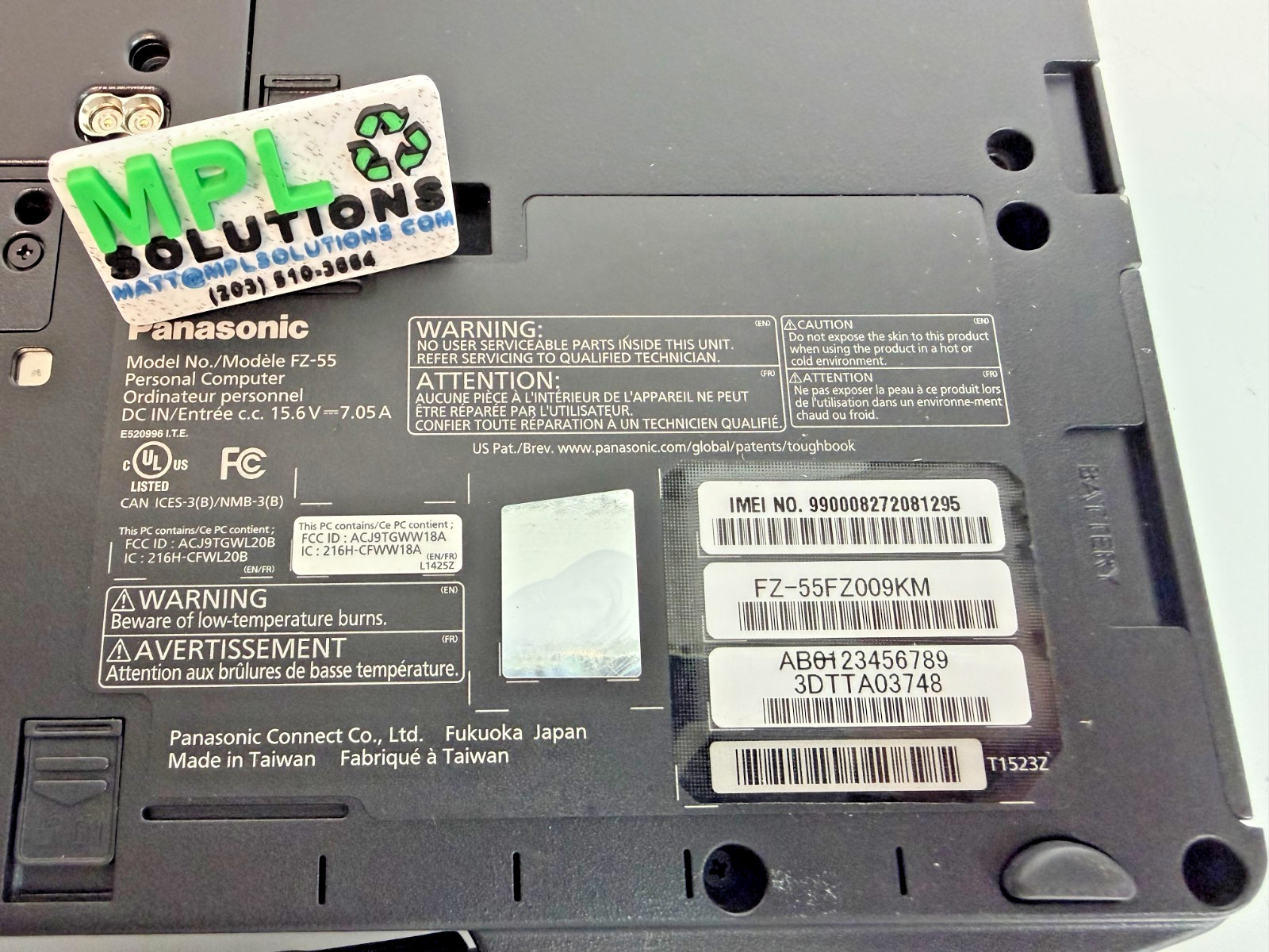 Panasonic Toughbook FZ-55 MK2 14″ i7-1185G7 32G 512G NVMe Touch 4G LTE WiFi W10P