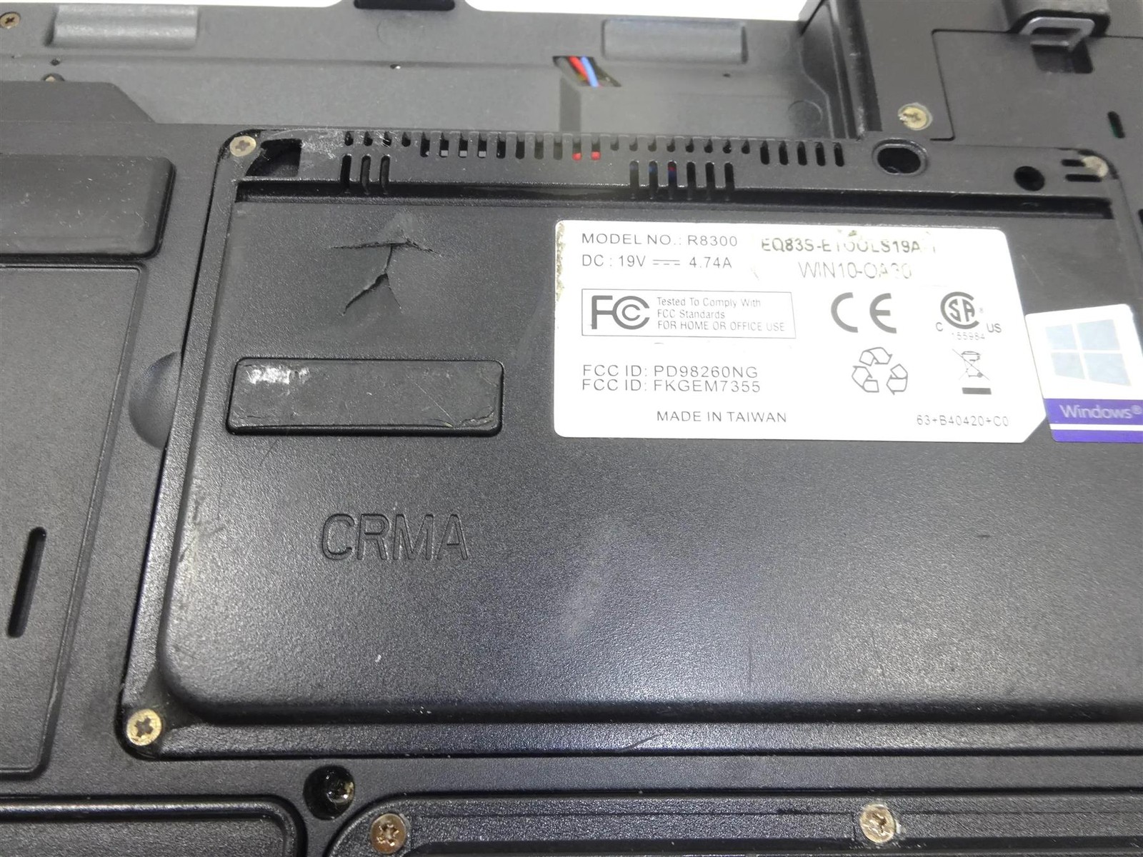 Lot of 3 Durabook R8300 Rugged Core i5-7200U 2.50GHz 4GB No HD Laptop