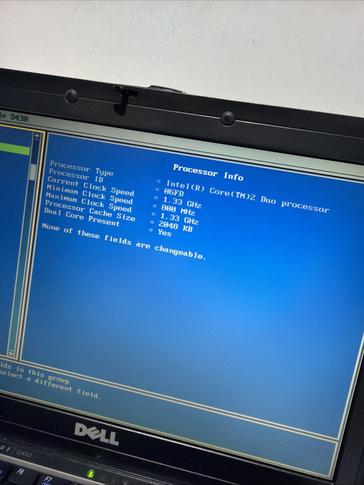 Dell Latitude D430 12″ Laptop Core 2 Duo 2gb Ram No Drives Boots Bios NO P/S
